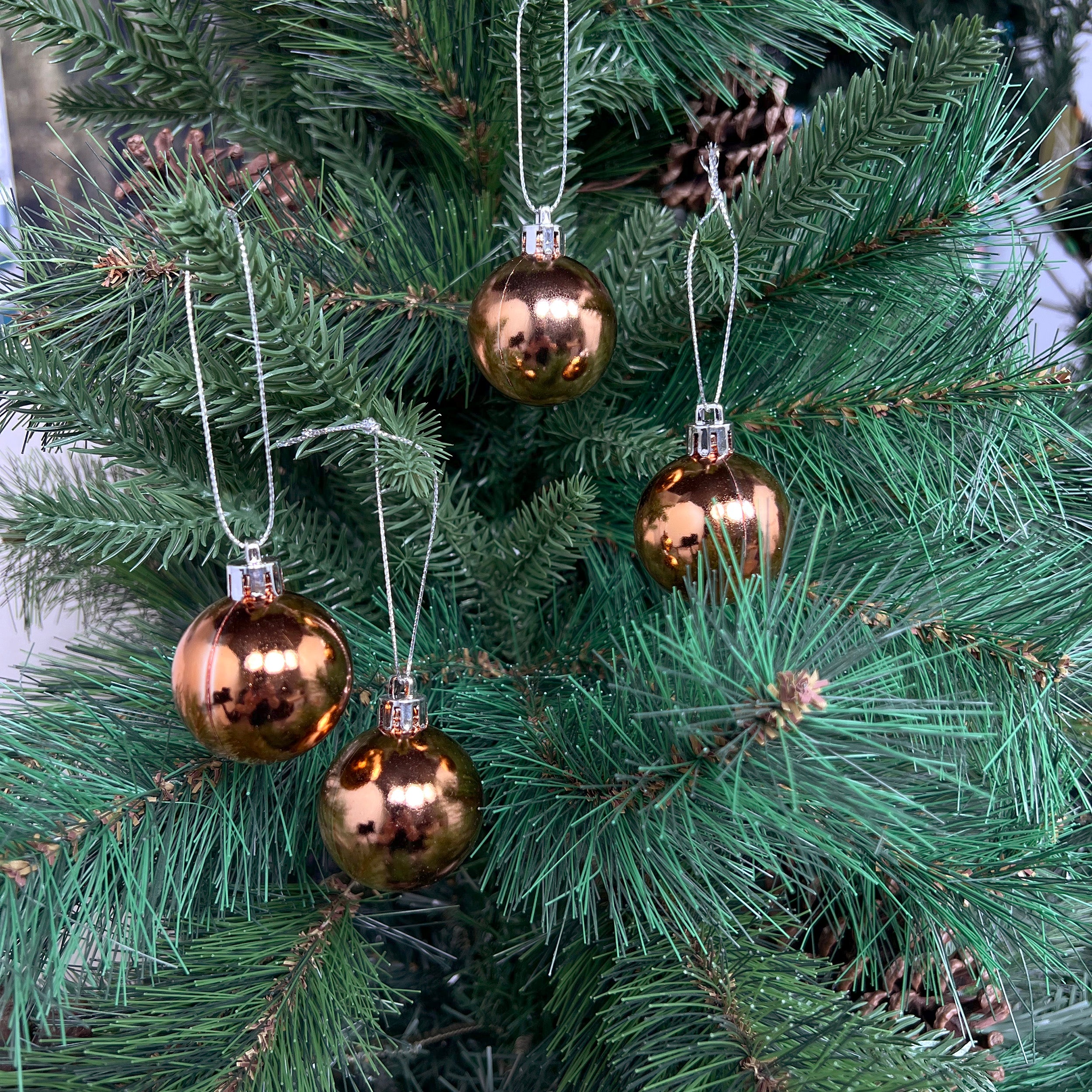 Set of 9 Mini Baubles - Various Colours Available