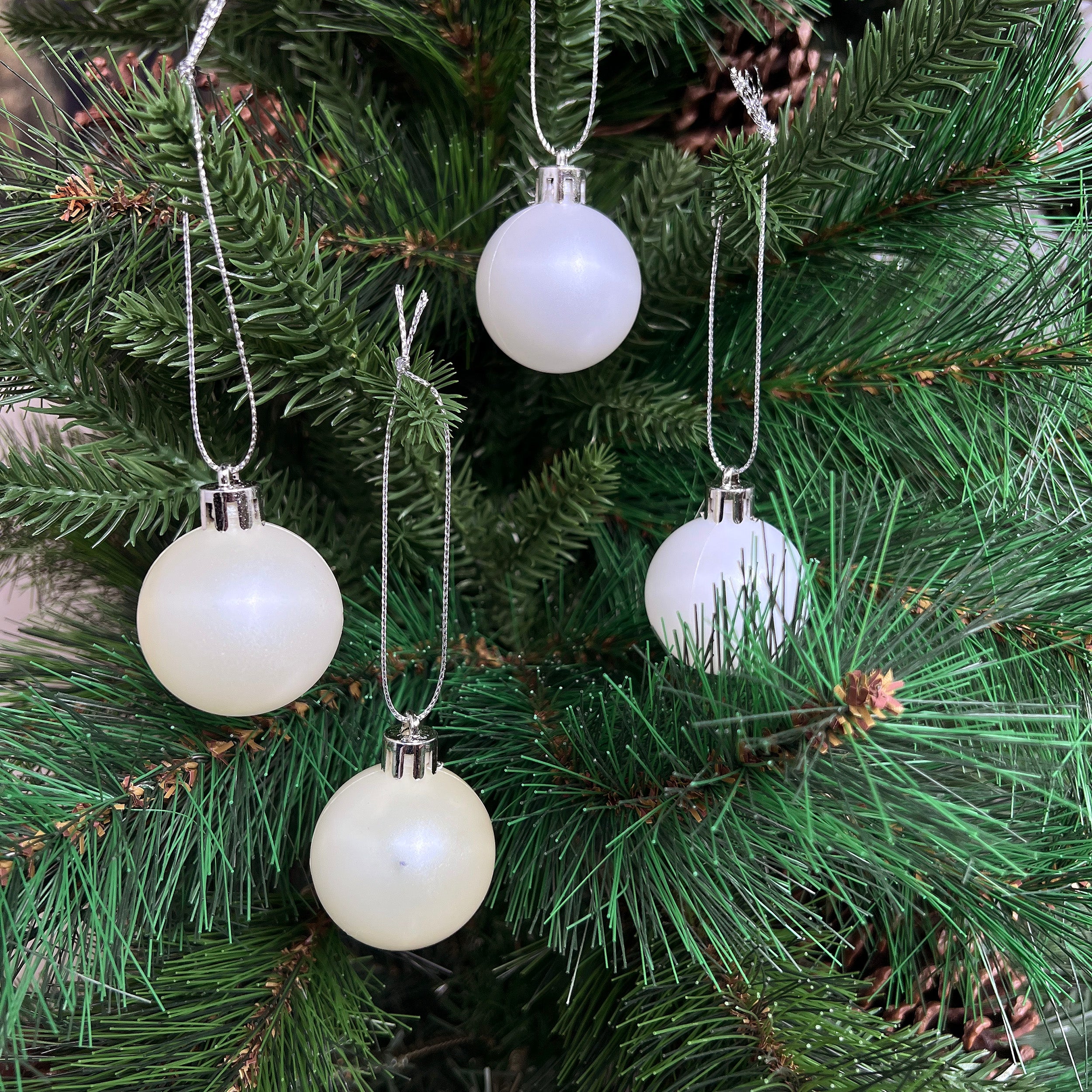 Set of 9 Mini Baubles - Various Colours Available
