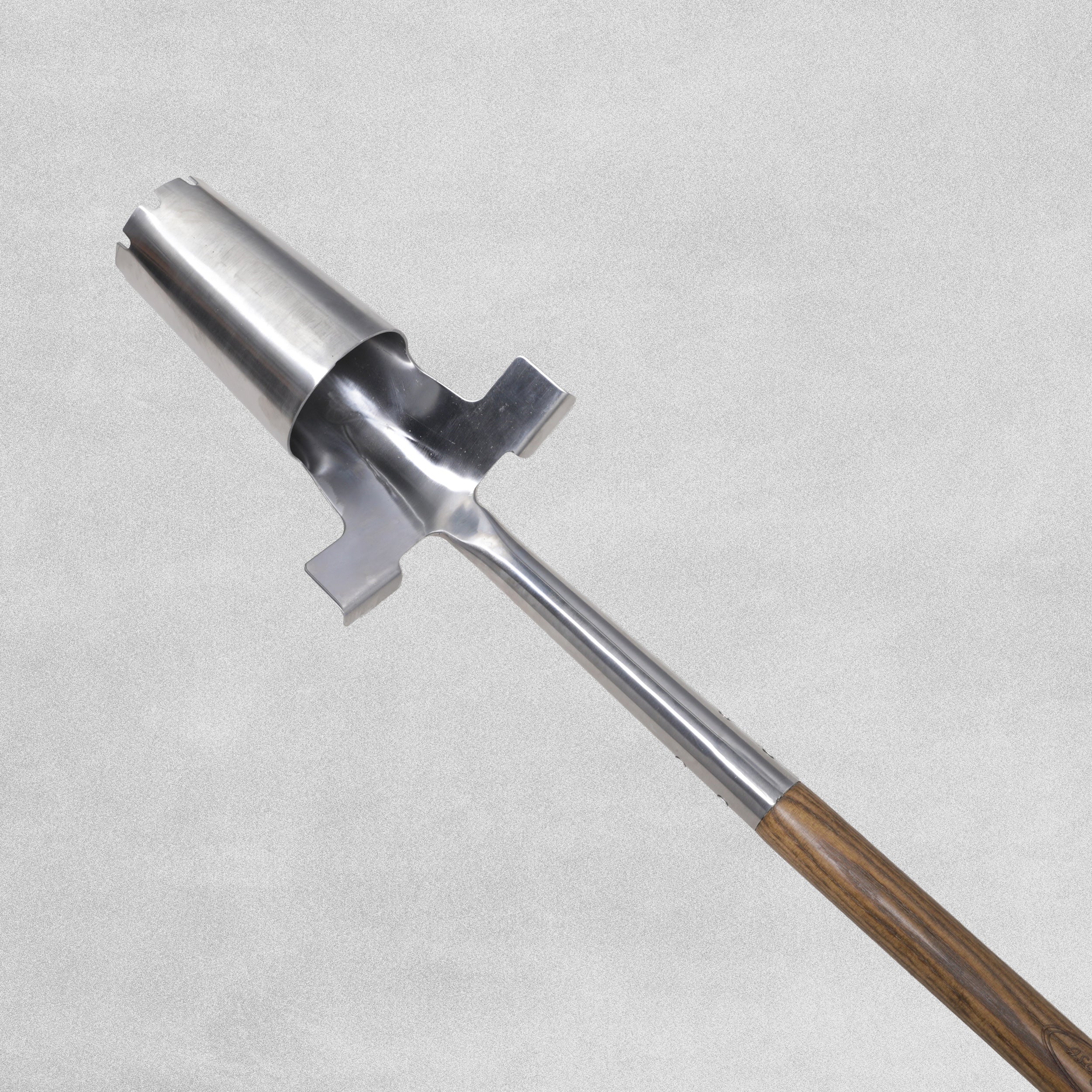 Charles Rose Stainless Steel Bulb Long Handled Planter - Ash Handle