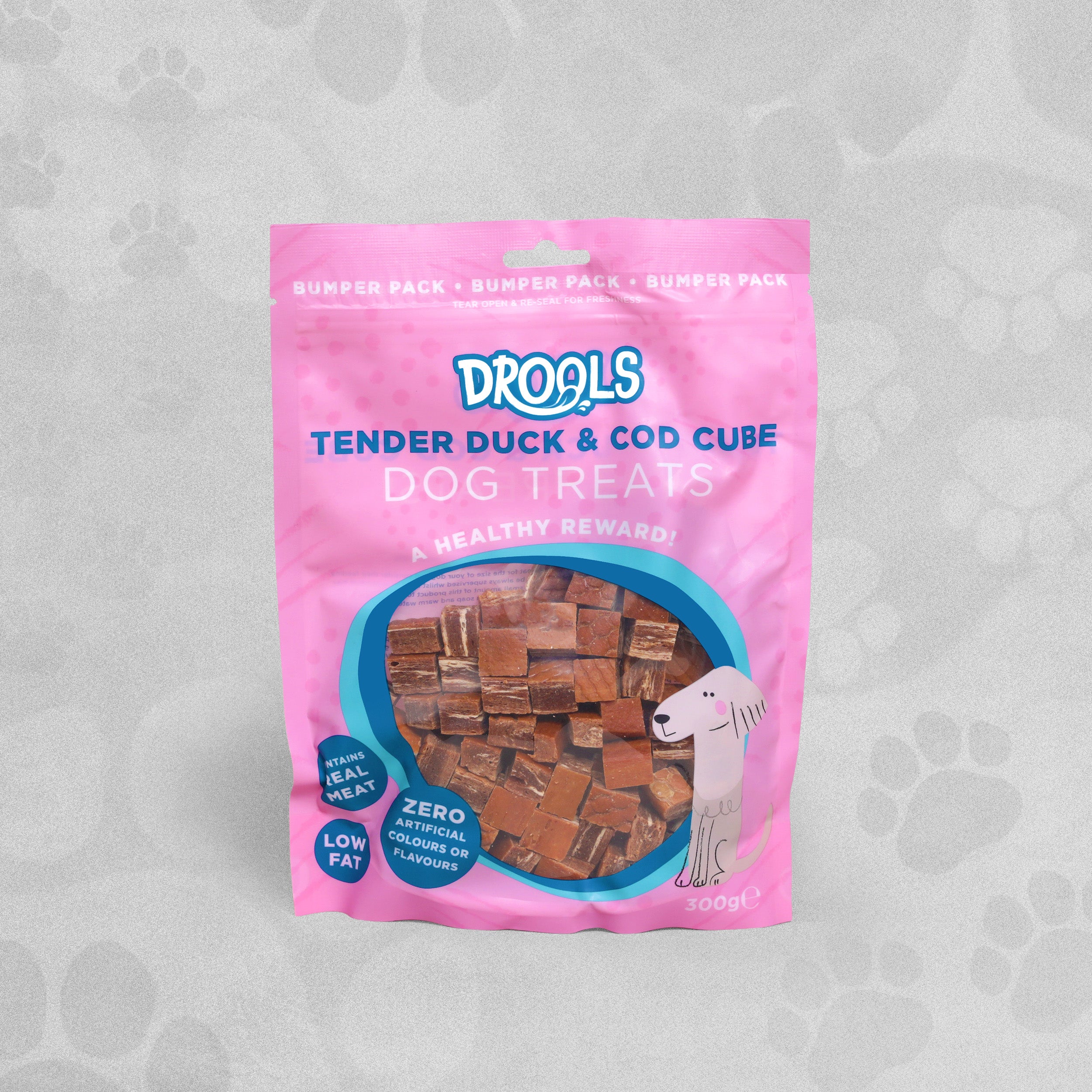 Drools Tender Duck & Cod Cube Dog Treats 300g