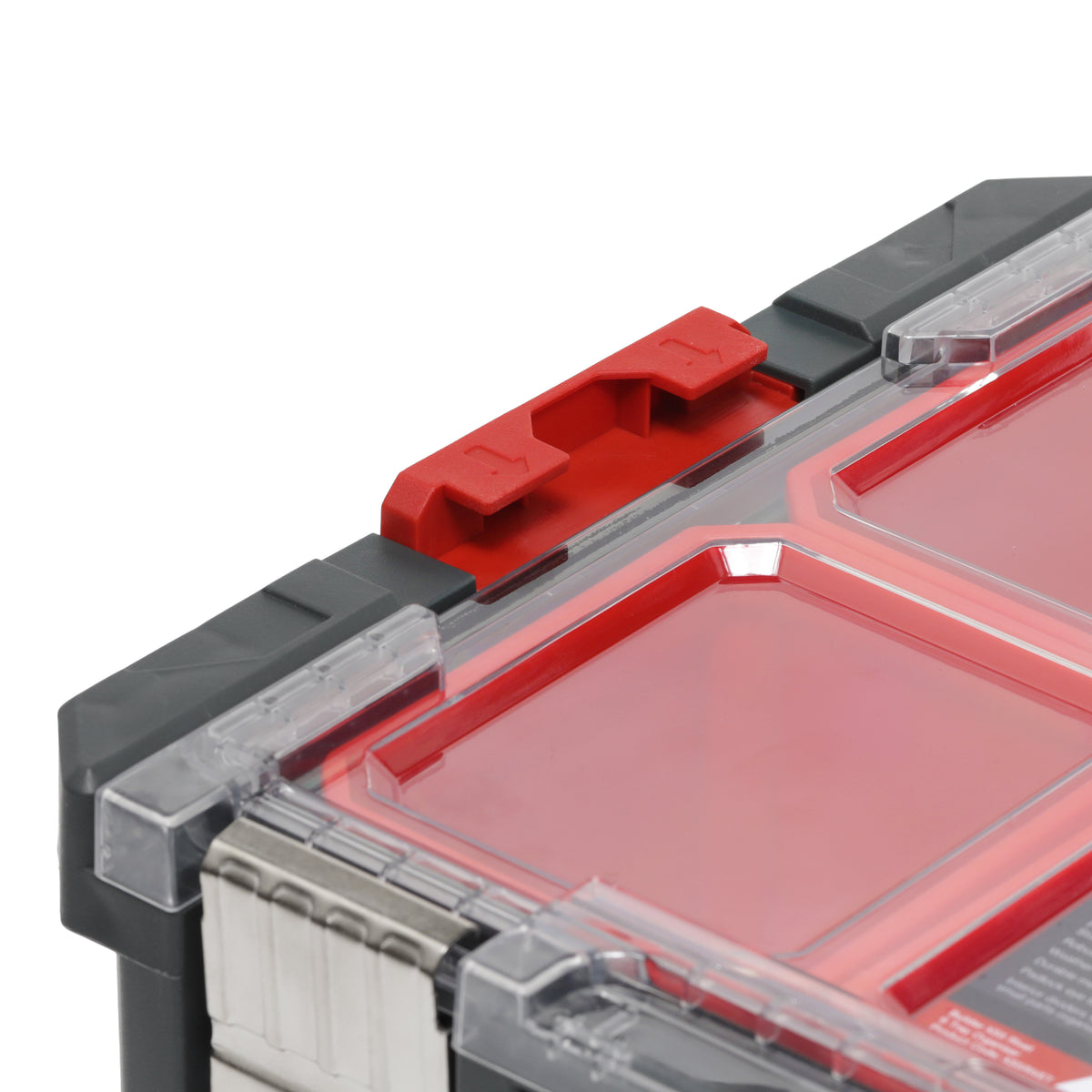 Builder Pro Stack-Form Modular Tool Boxes - 6 Tray Organiser (RIVET)