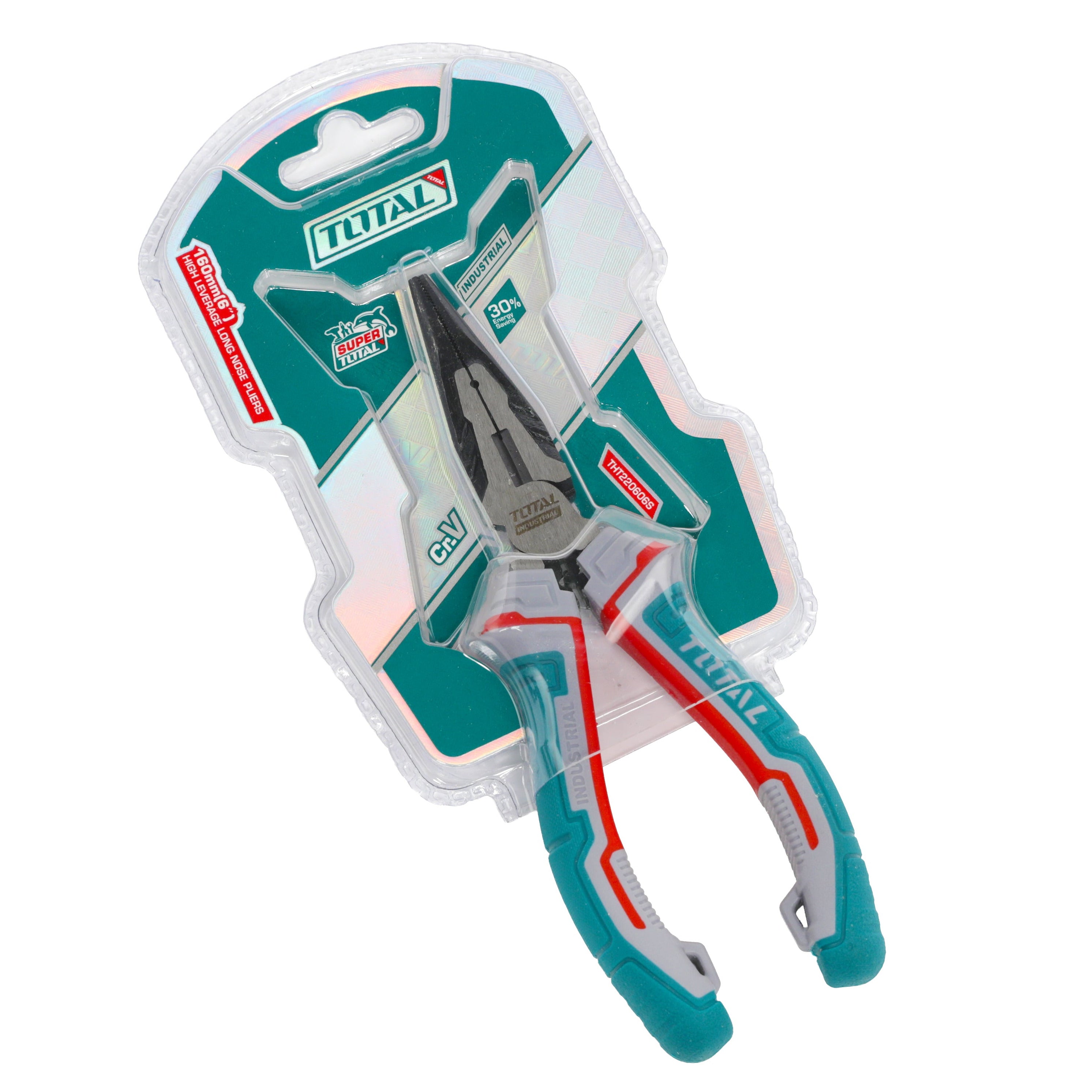 Total High Leverage Long Nose Pliers 160mm / 6" - THT220606S