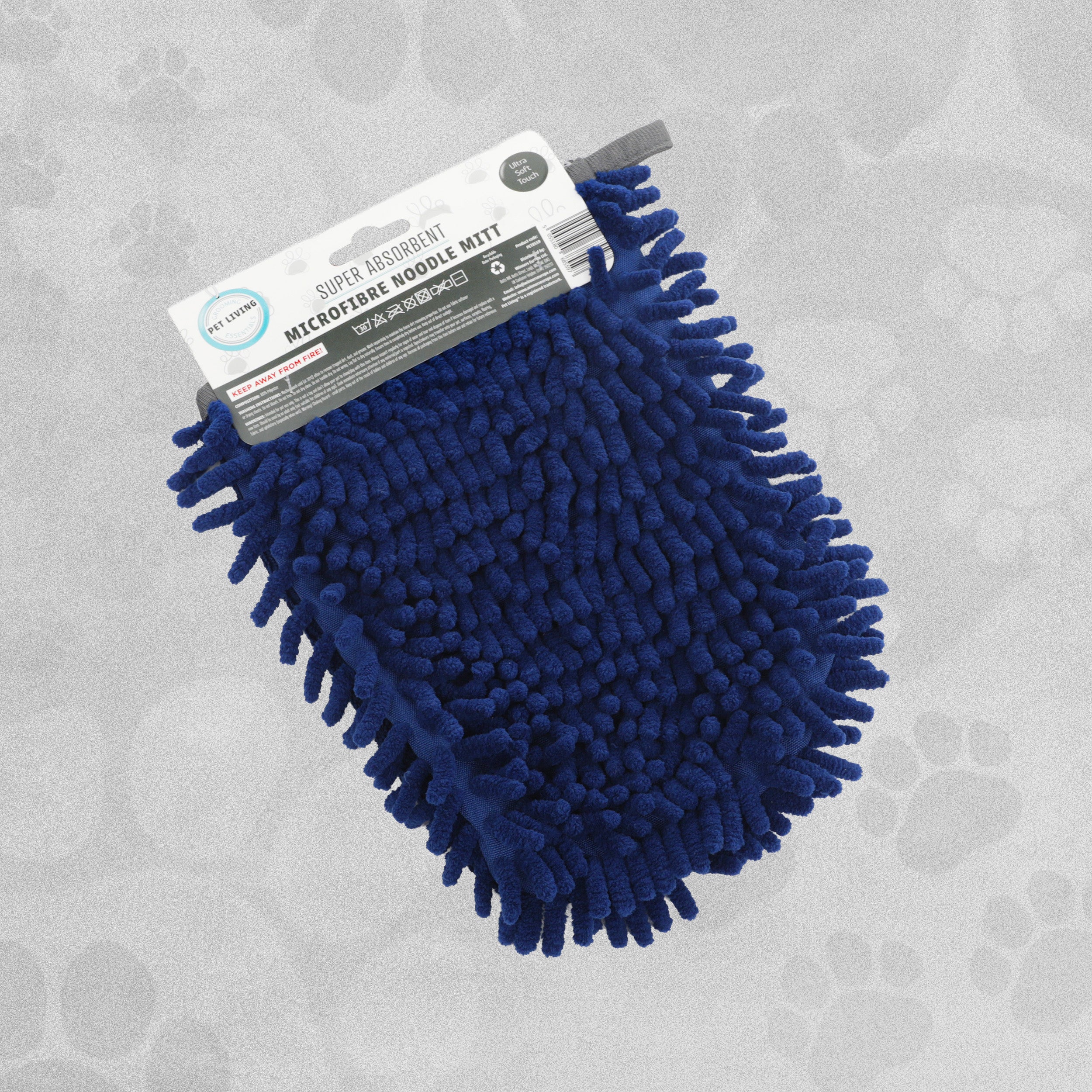 Pet Living Super Absorbent Microfibre Noodle Mitt