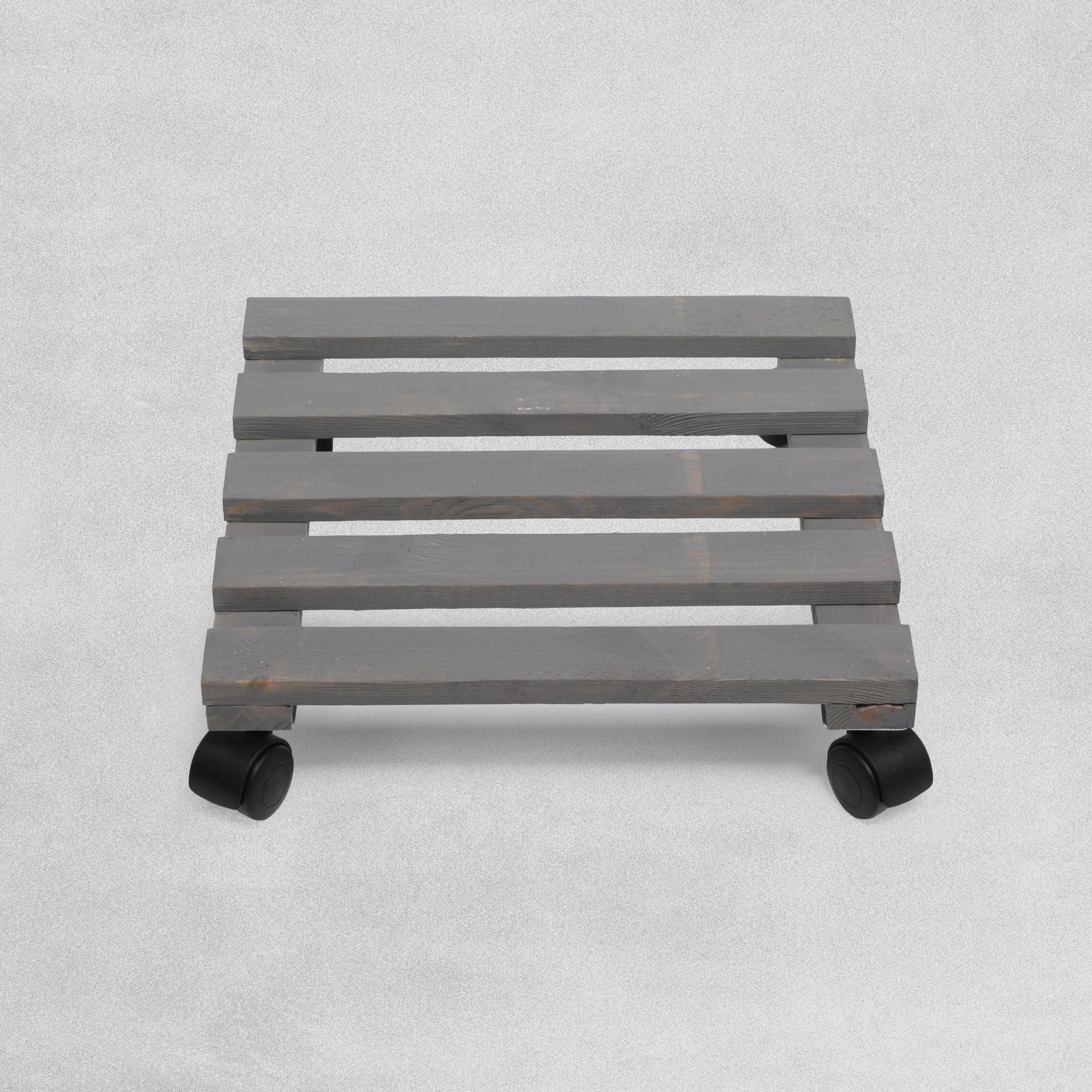 Woodlodge Grey Square Plant Pot Trolley 30cm