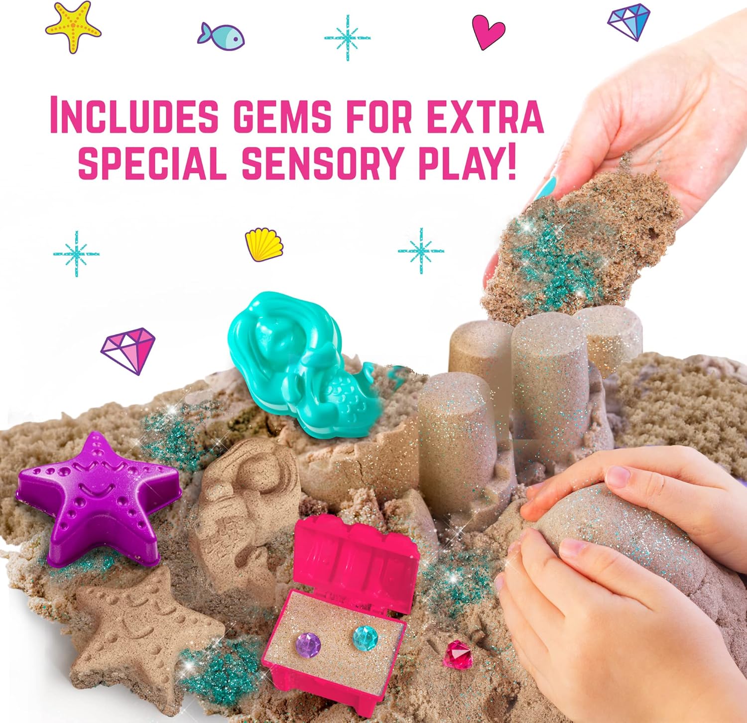 Girlzone Mermaid Moldable Sand Kit
