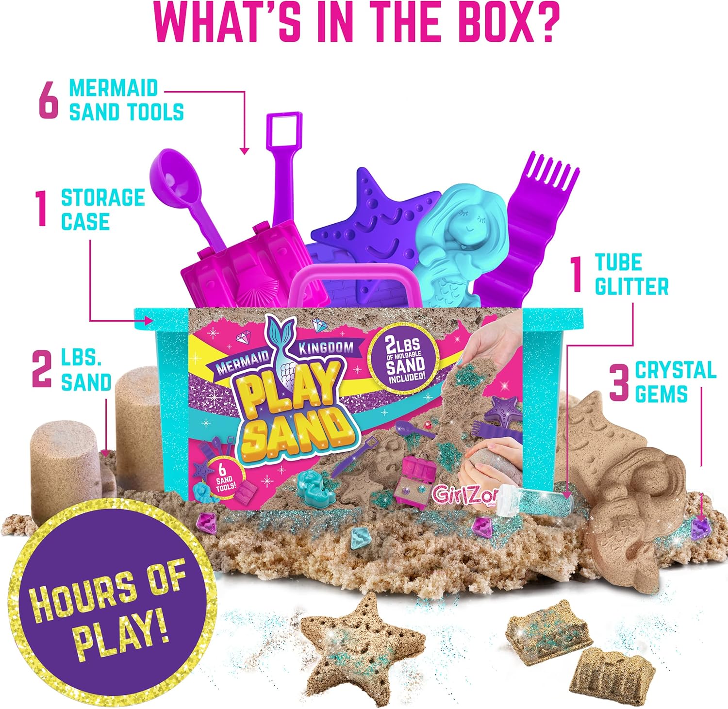 Girlzone Mermaid Moldable Sand Kit