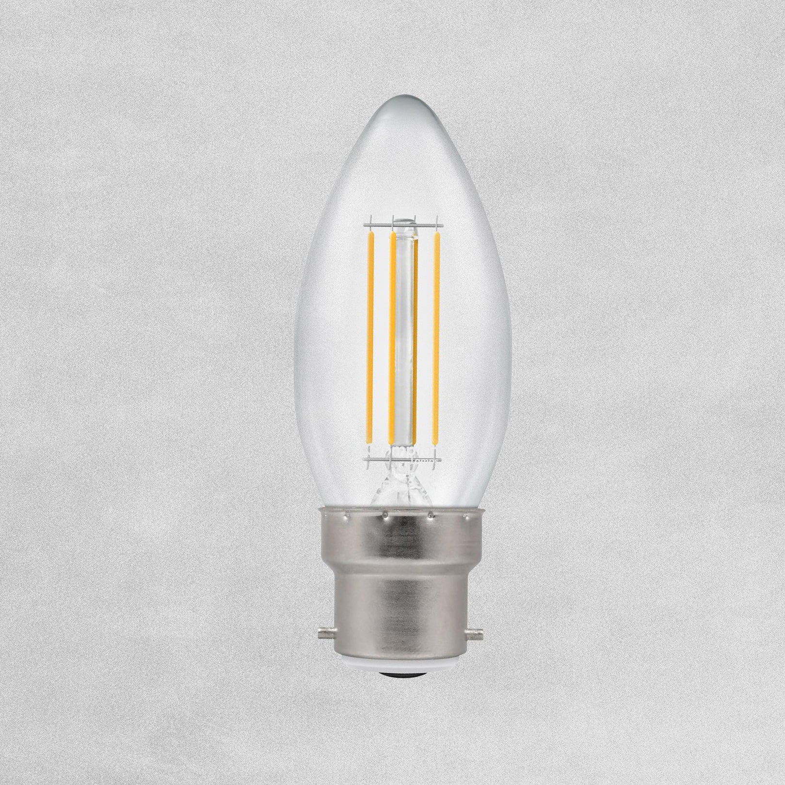 Status Filament LED Candle Clear Bulb B22/BC 4.5w=40w - Warm White