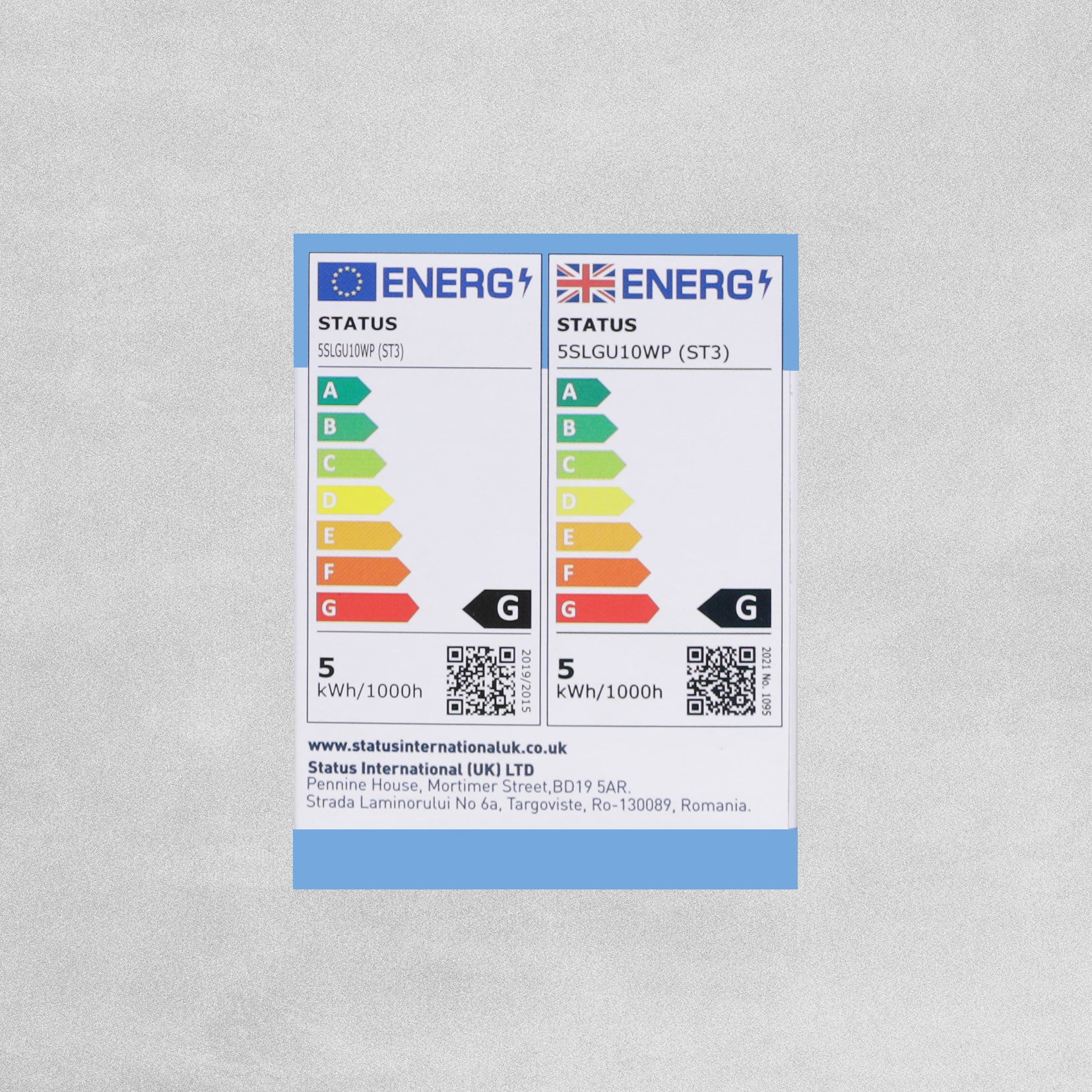 Status LED Clear Light Bulb GU10 5w=60w - Warm White