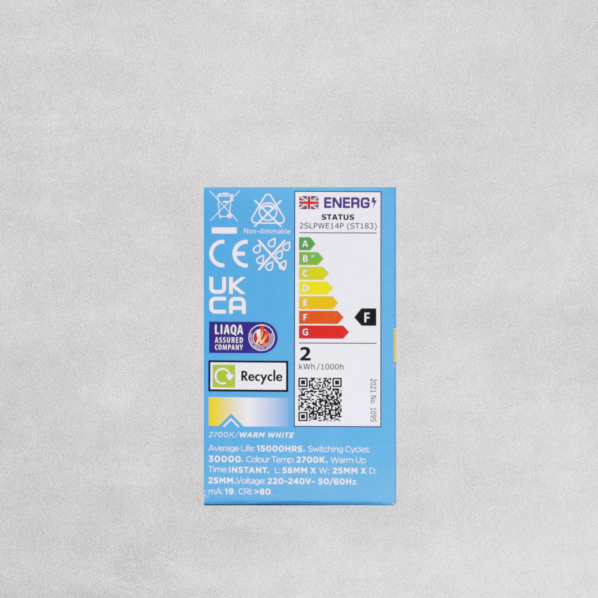 Status LED Pygmy Pearl Bulb E14/SES 2w=21w - Warm White