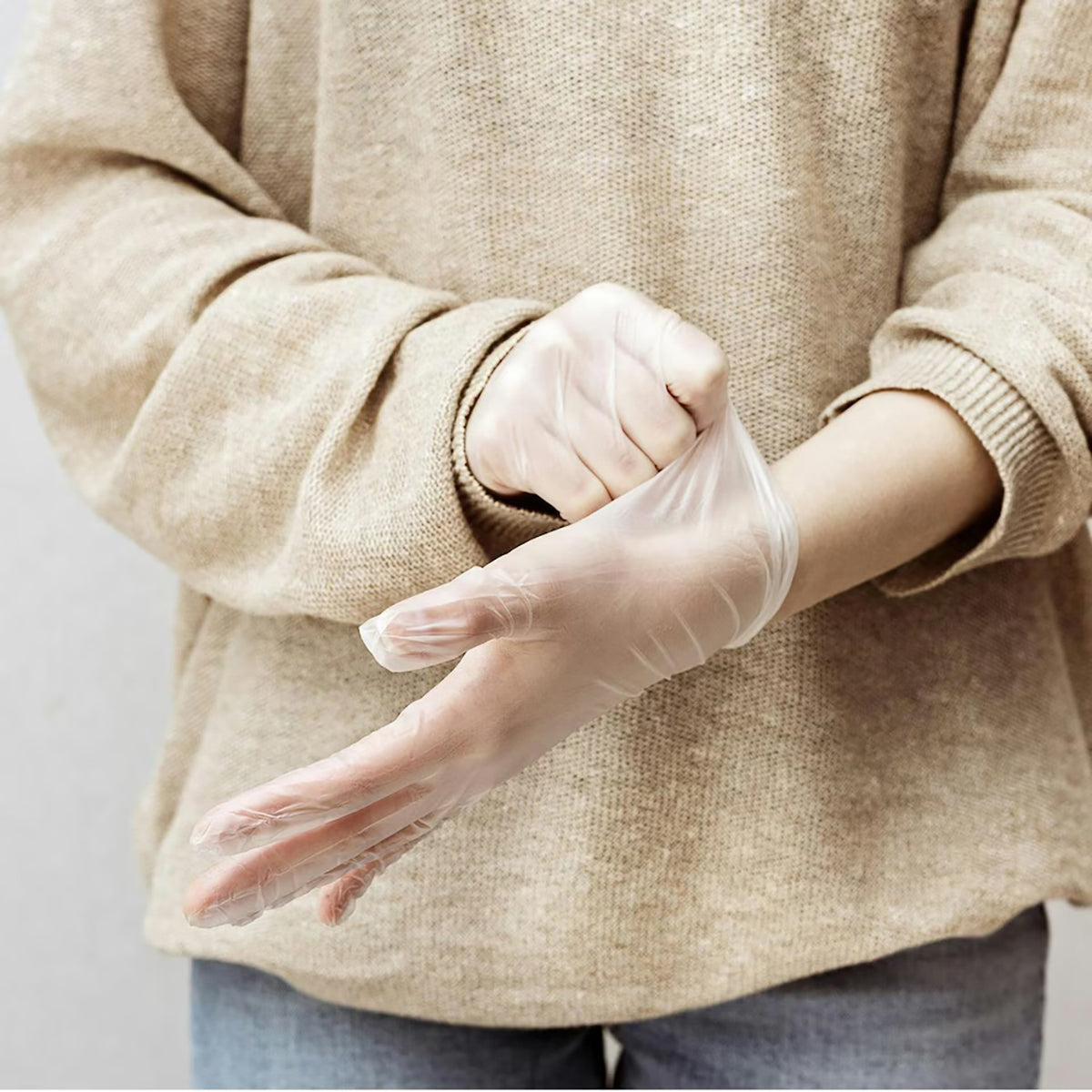 Synthetic Powder Free Examination Gloves x100pk Latex Free - Small.