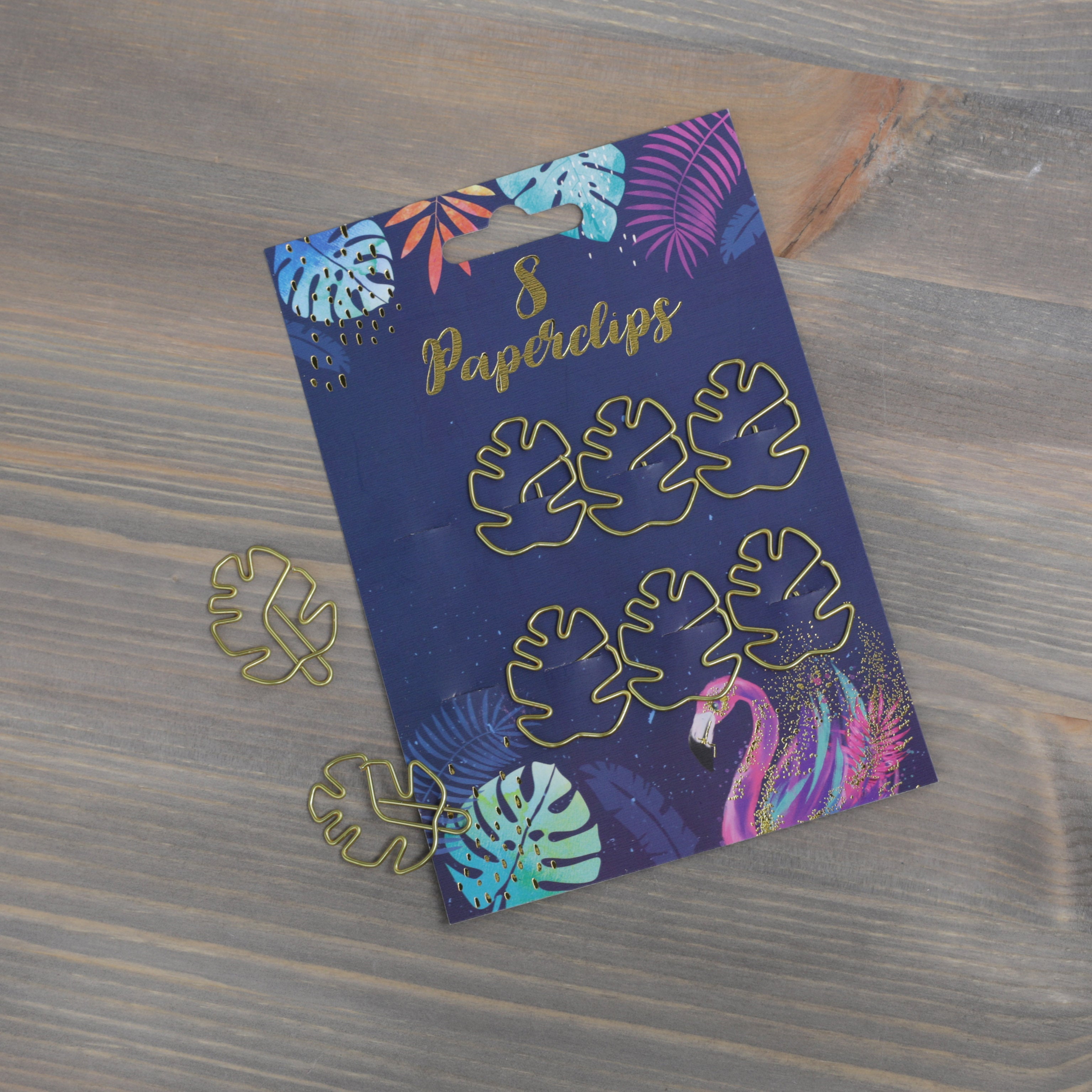 Leaf Design Book clip / Paperclips Pack of 8