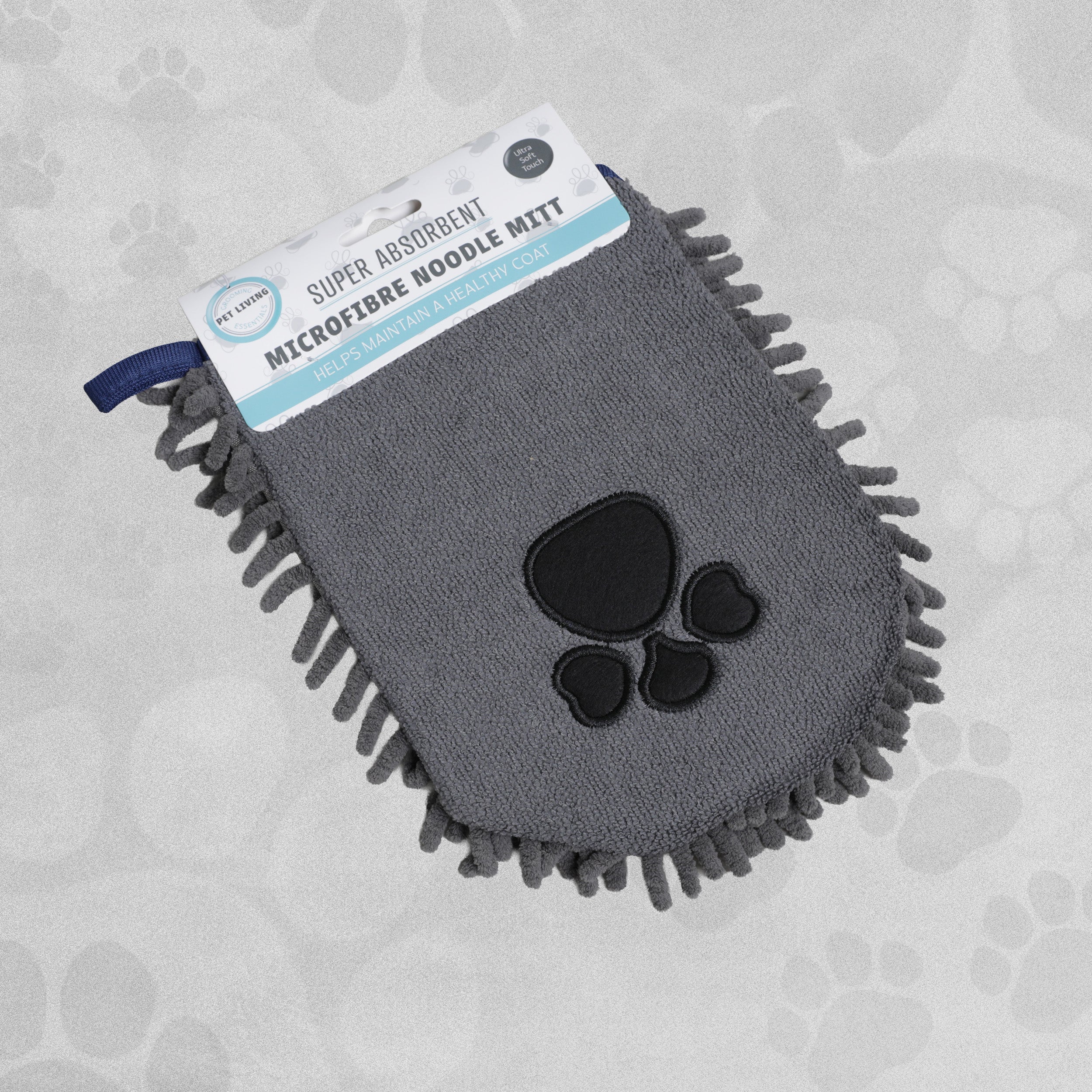 Pet Living Super Absorbent Microfibre Noodle Mitt