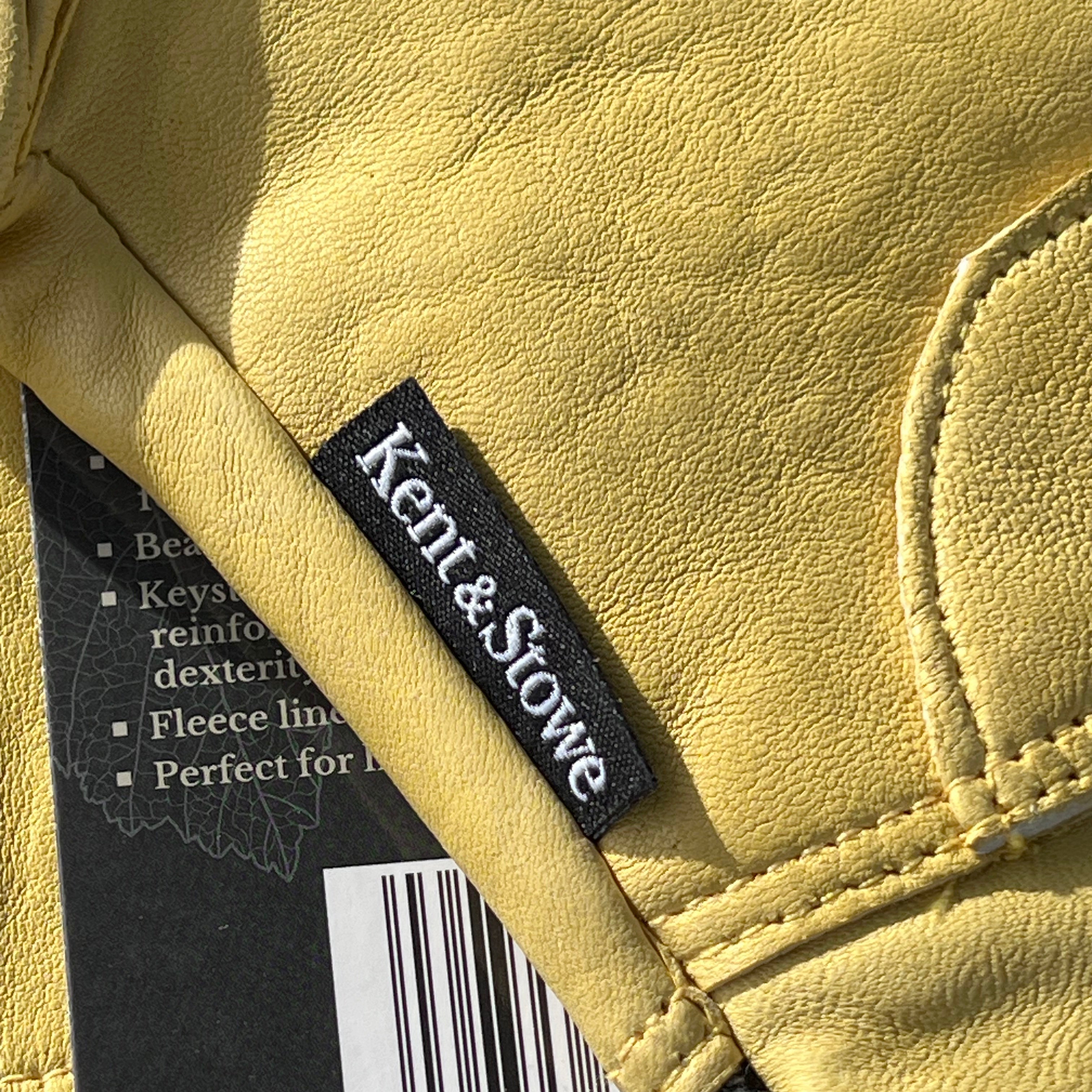 Kent & Stowe Luxury Leather Gauntlet Gloves - ladies medium