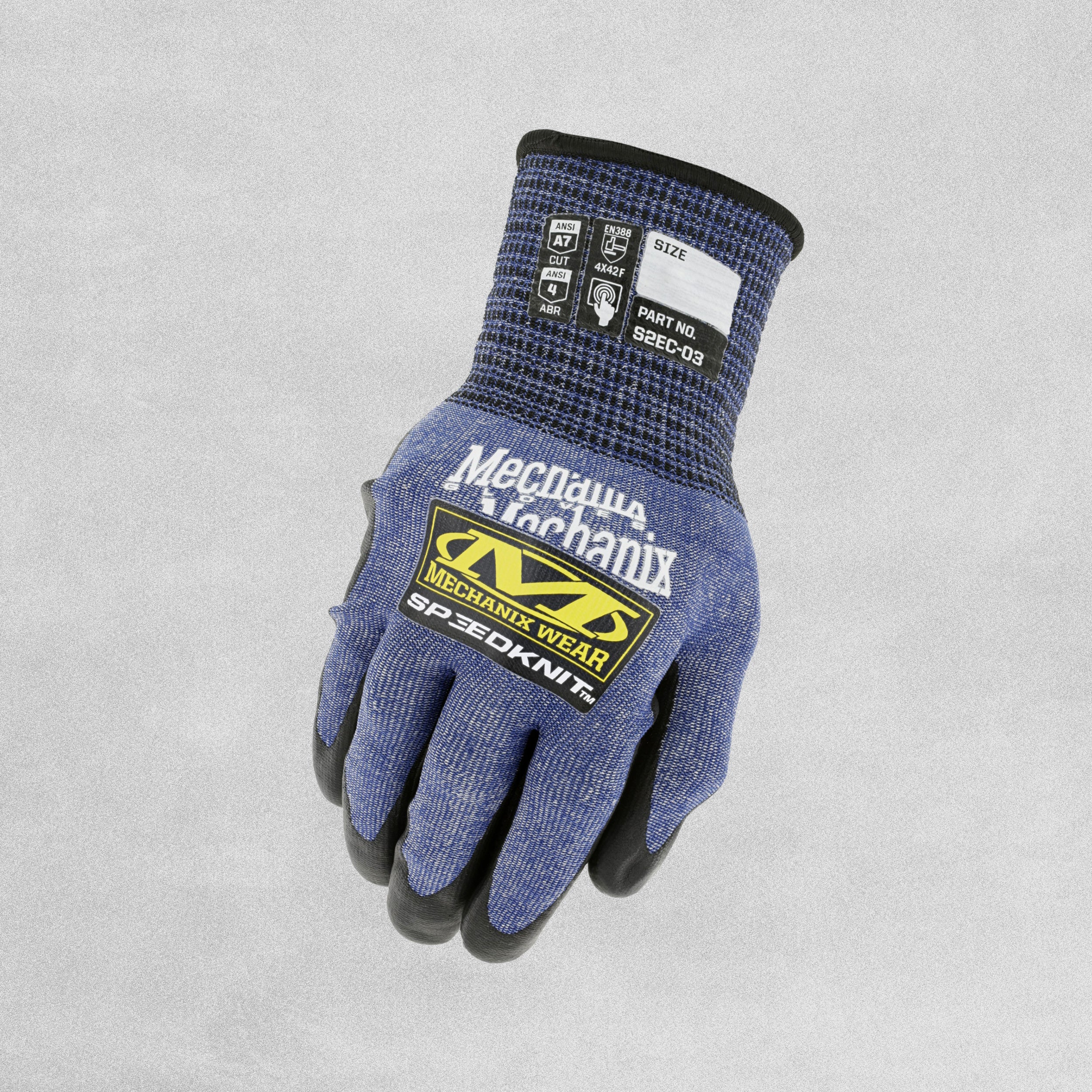 Mechanix Wear SpeedKnit Safety Work Glove - Cut Resistant Level 7 - Touchscreen Capable