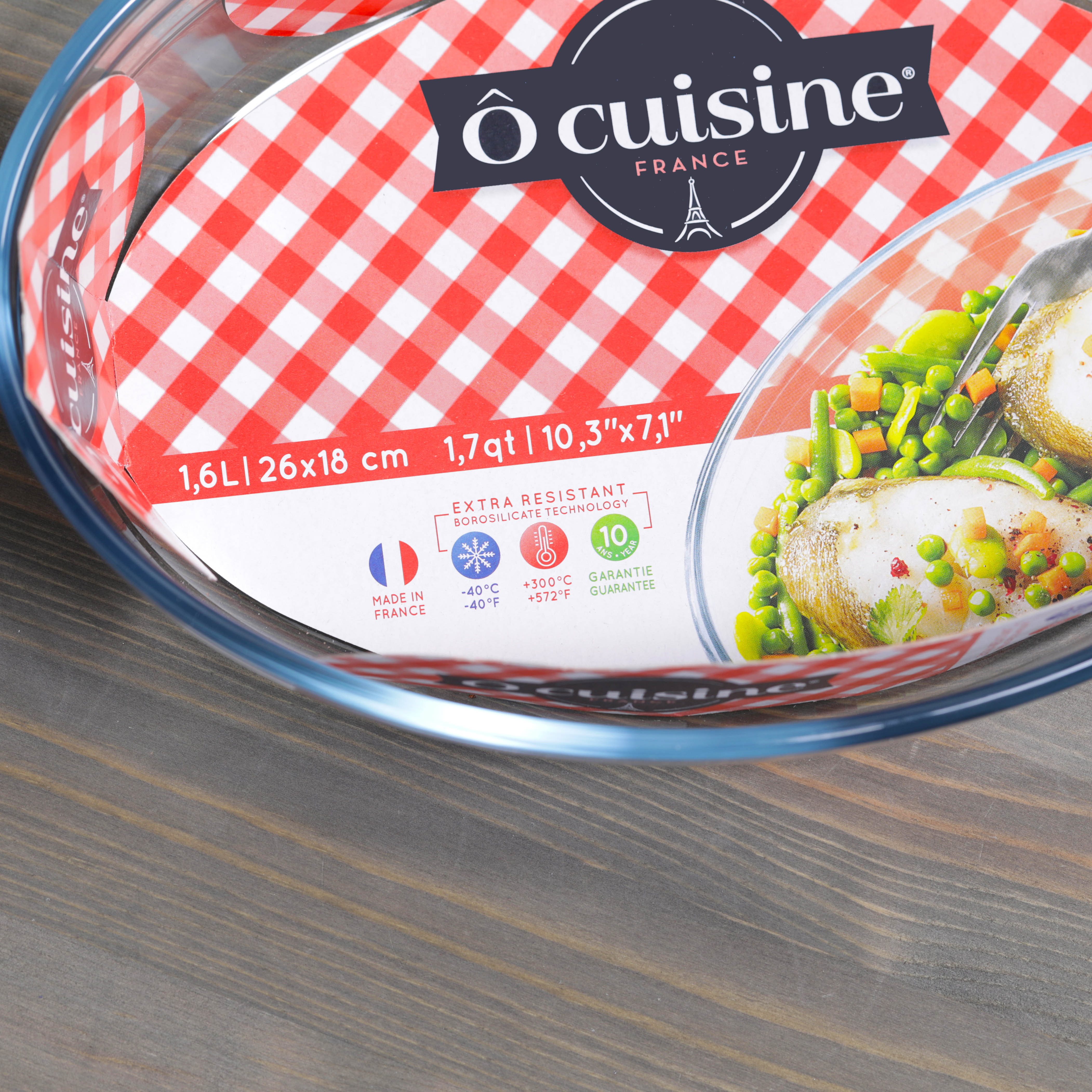 Ocuisine Oval Glass Oven Dish 26 x 18 x 6cm Approx 1.6L