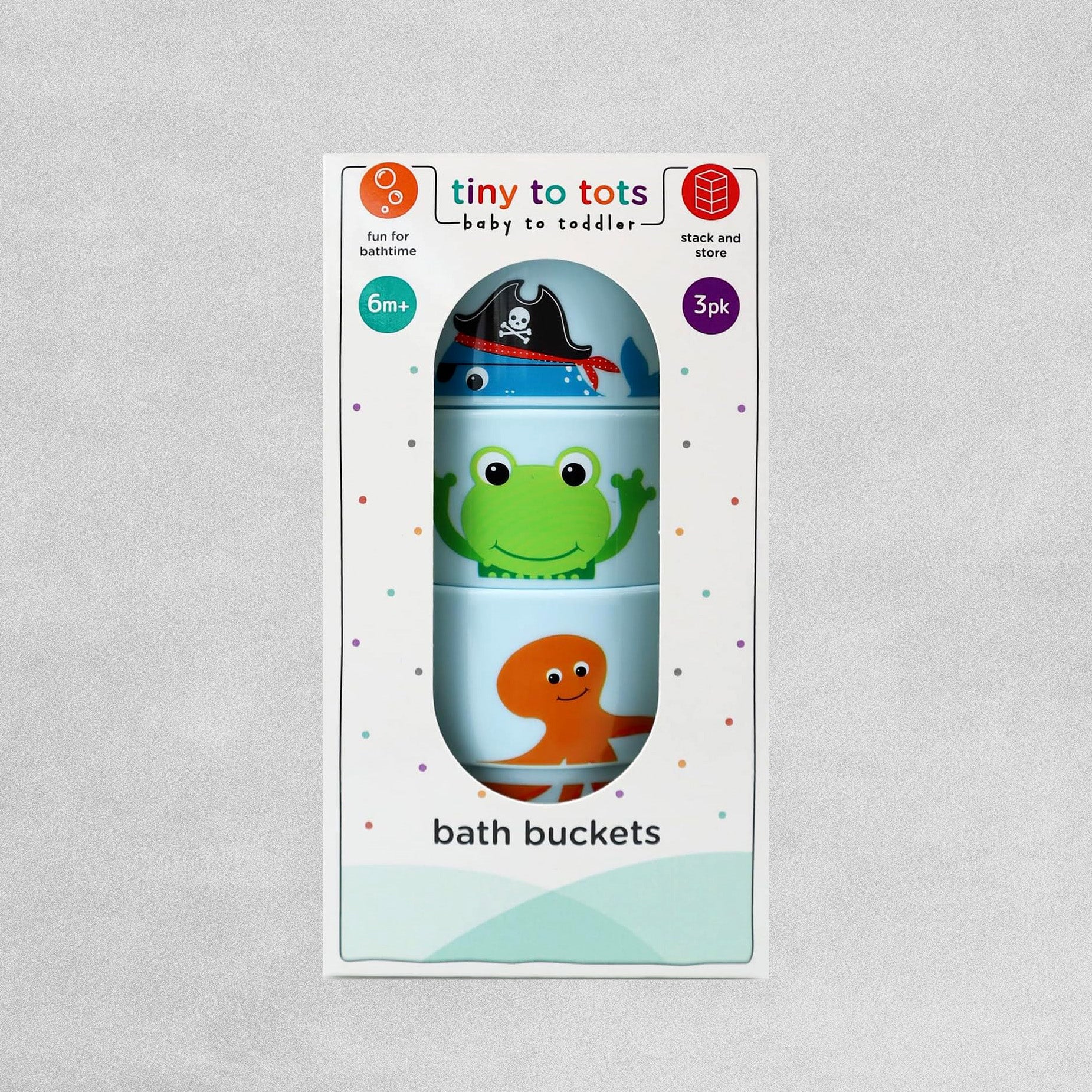 Tiny to Tots Bath Buckets 3 pack