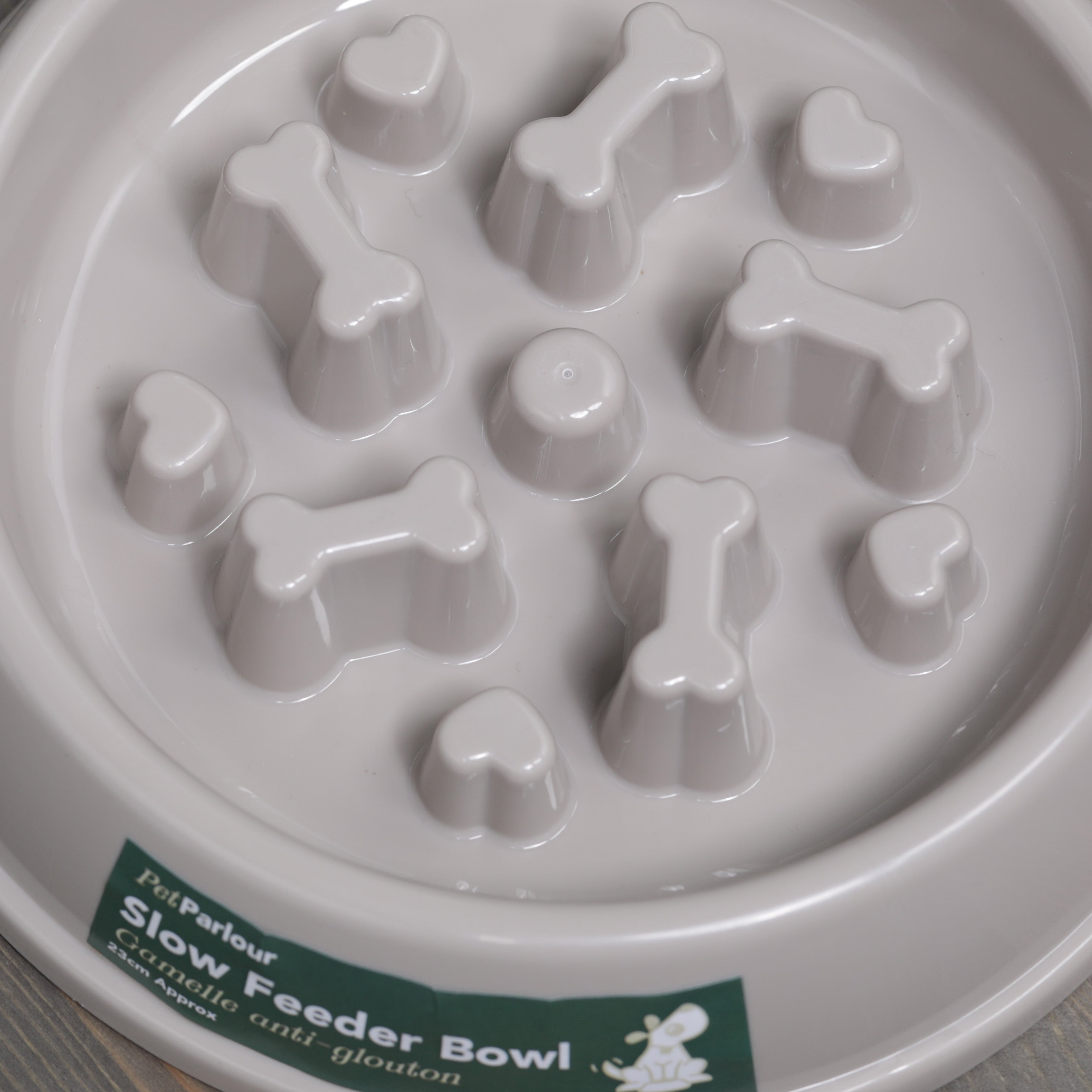 Pet Parlour Bone Slow Feeder Bowl 23 cm Approx