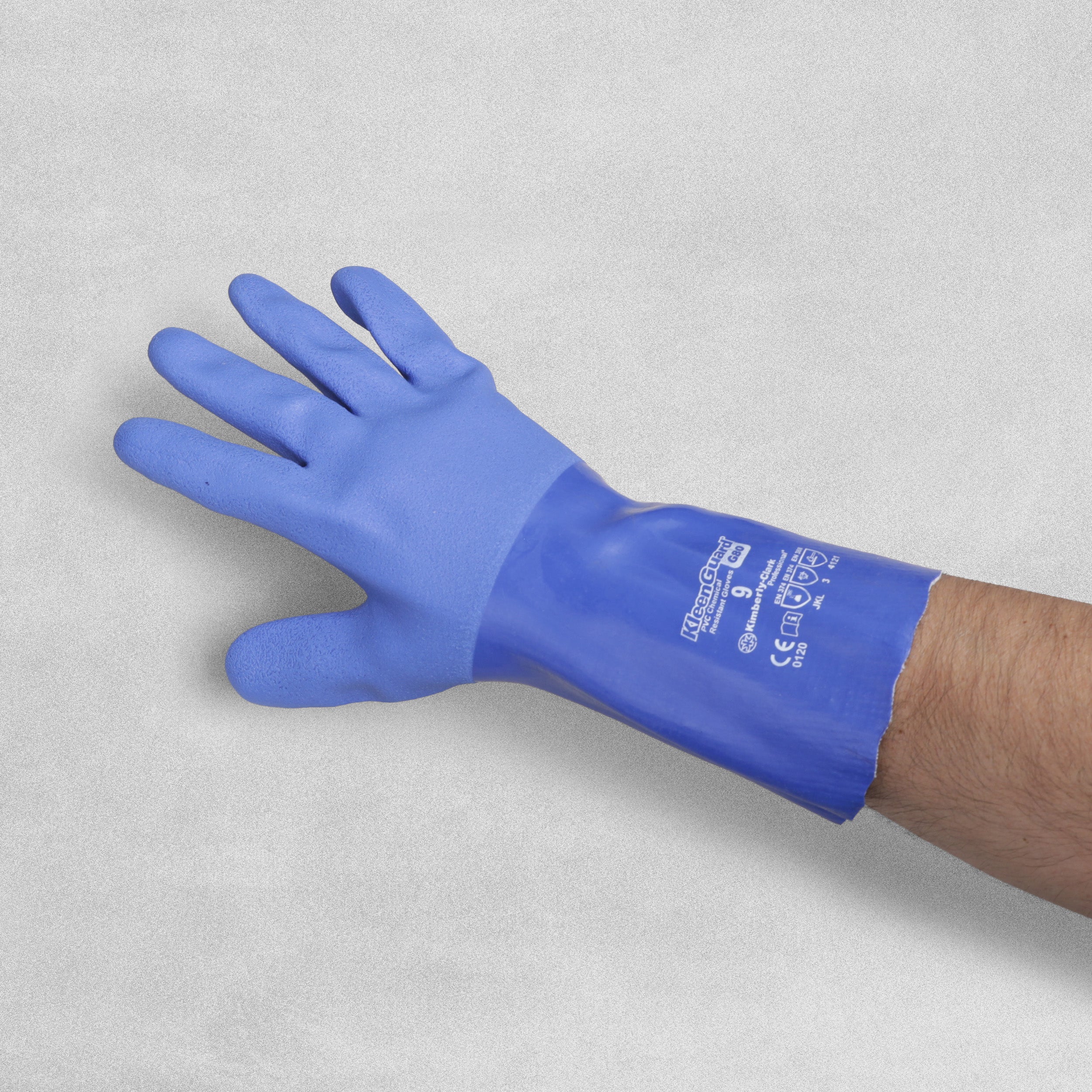 KleenGuard G80 PVC Chemical Gloves size 9