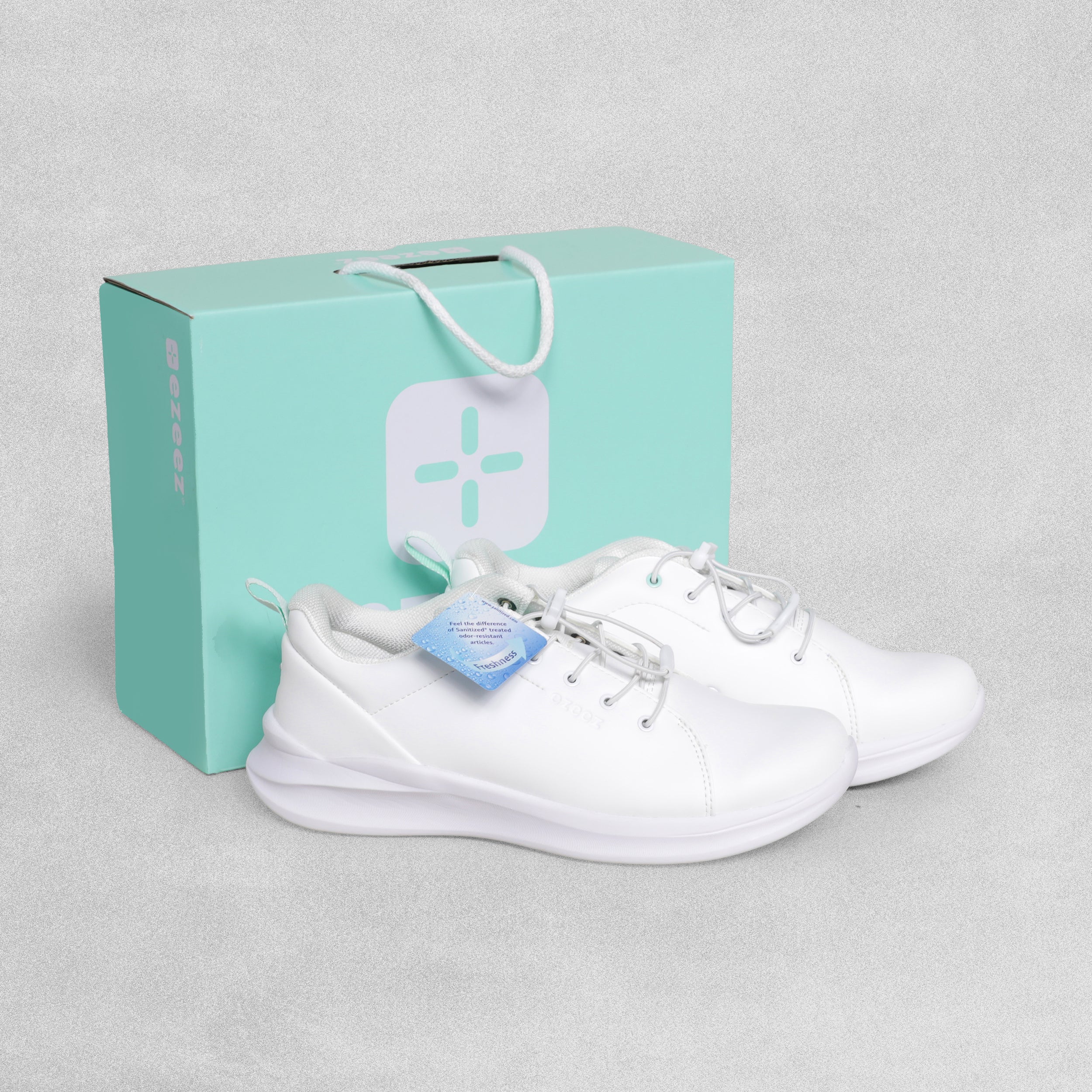 ezeez 24/7 Comfort Ladies Workwear Trainer Coco Spearmint - White
