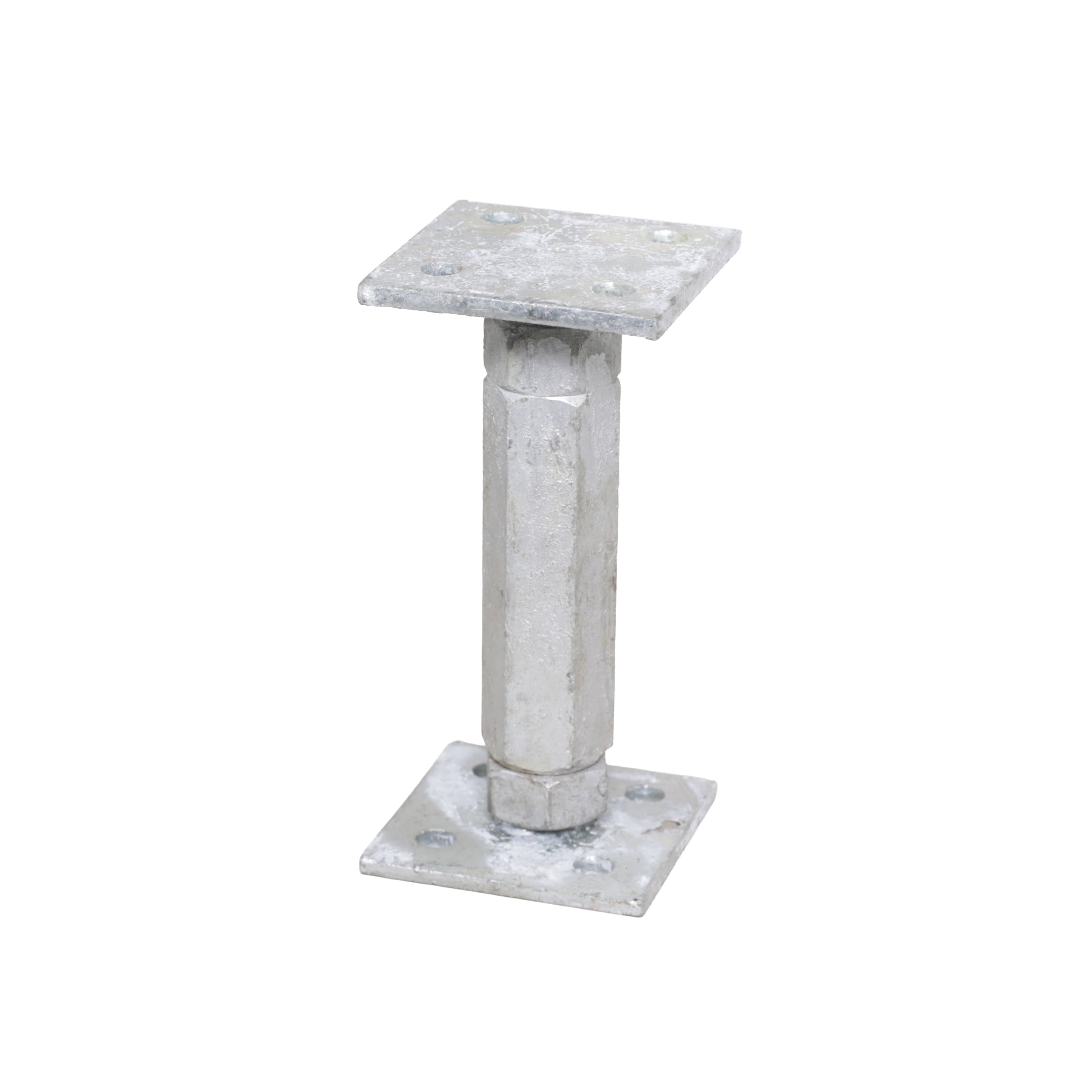 Heavy Duty Galvanised Adjustable 150-200mm Elevated Post Base Support