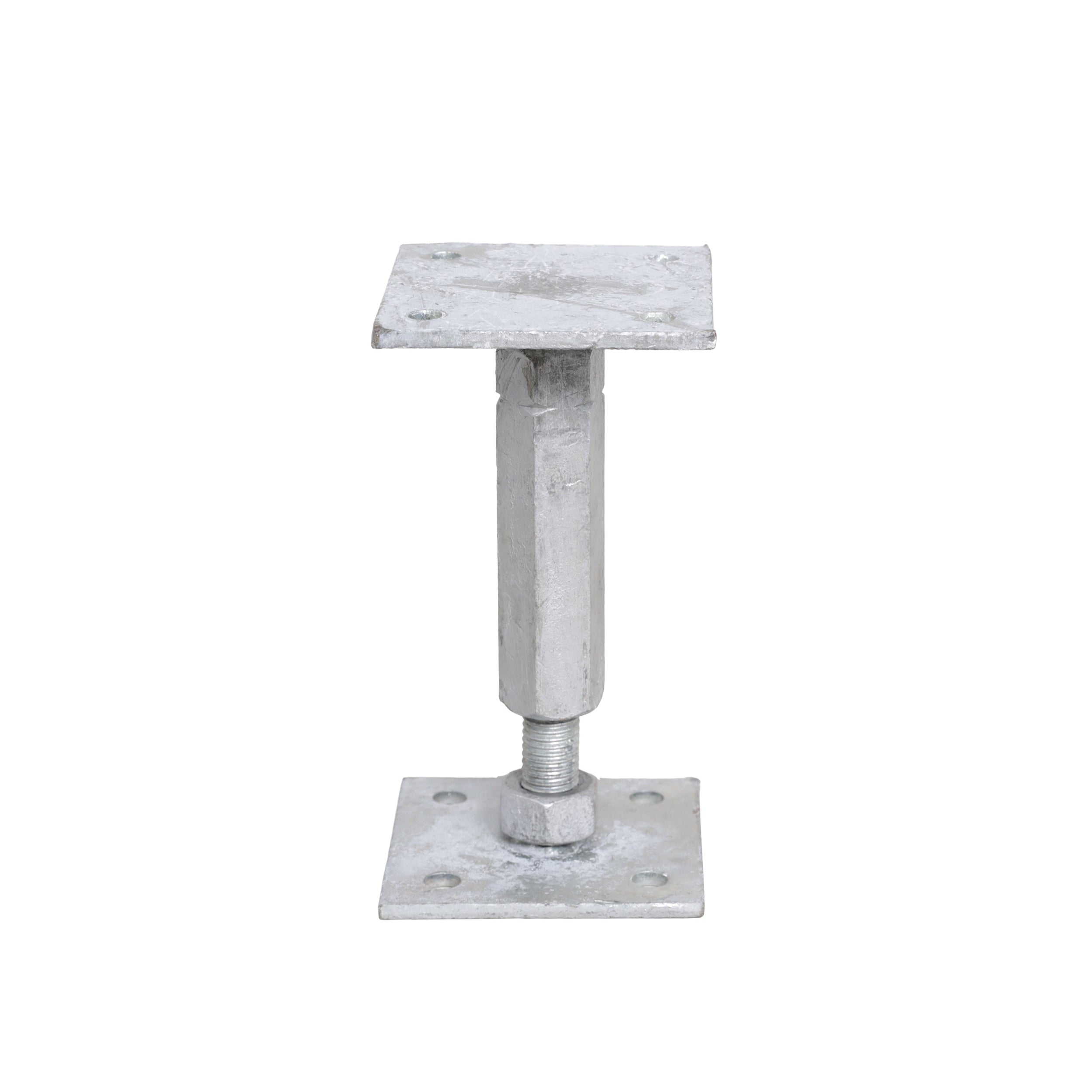Heavy Duty Galvanised Adjustable 150-200mm Elevated Post Base Support
