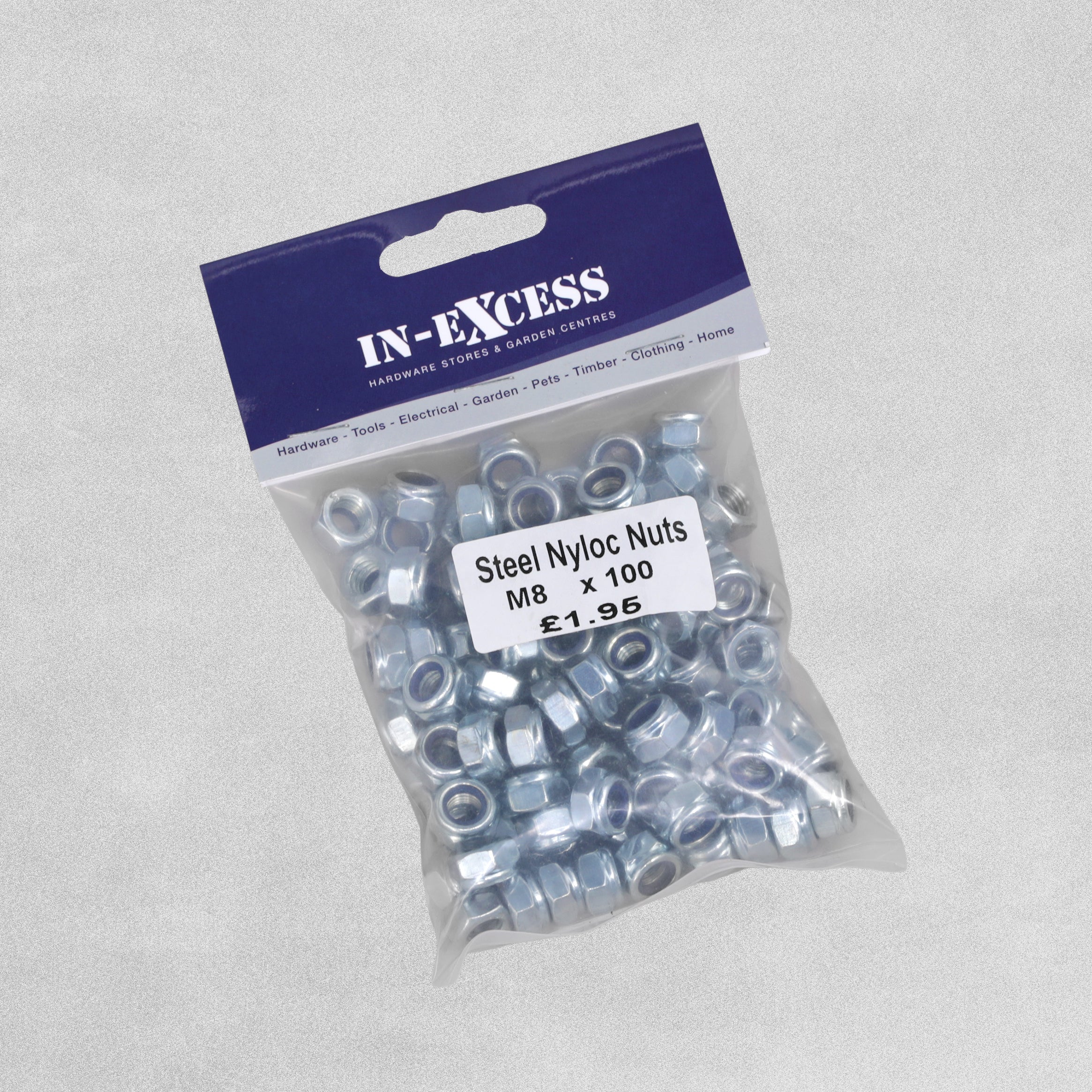 Steel Nyloc Nuts M8 x 100