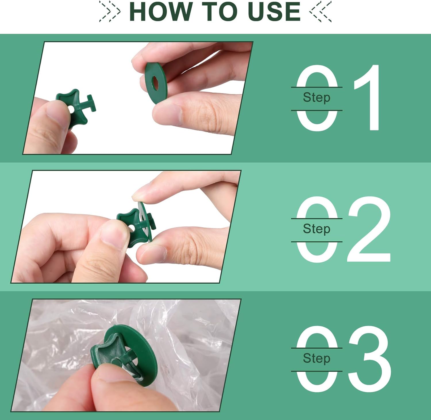 Down To Earth Greenhouse Clips and Extender clips 60pcs