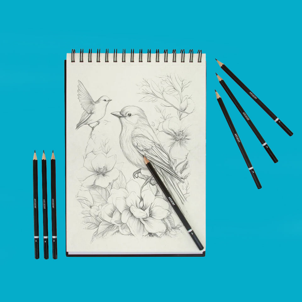 Artistry Drawing Pencils 6B to 6H - Set of 12