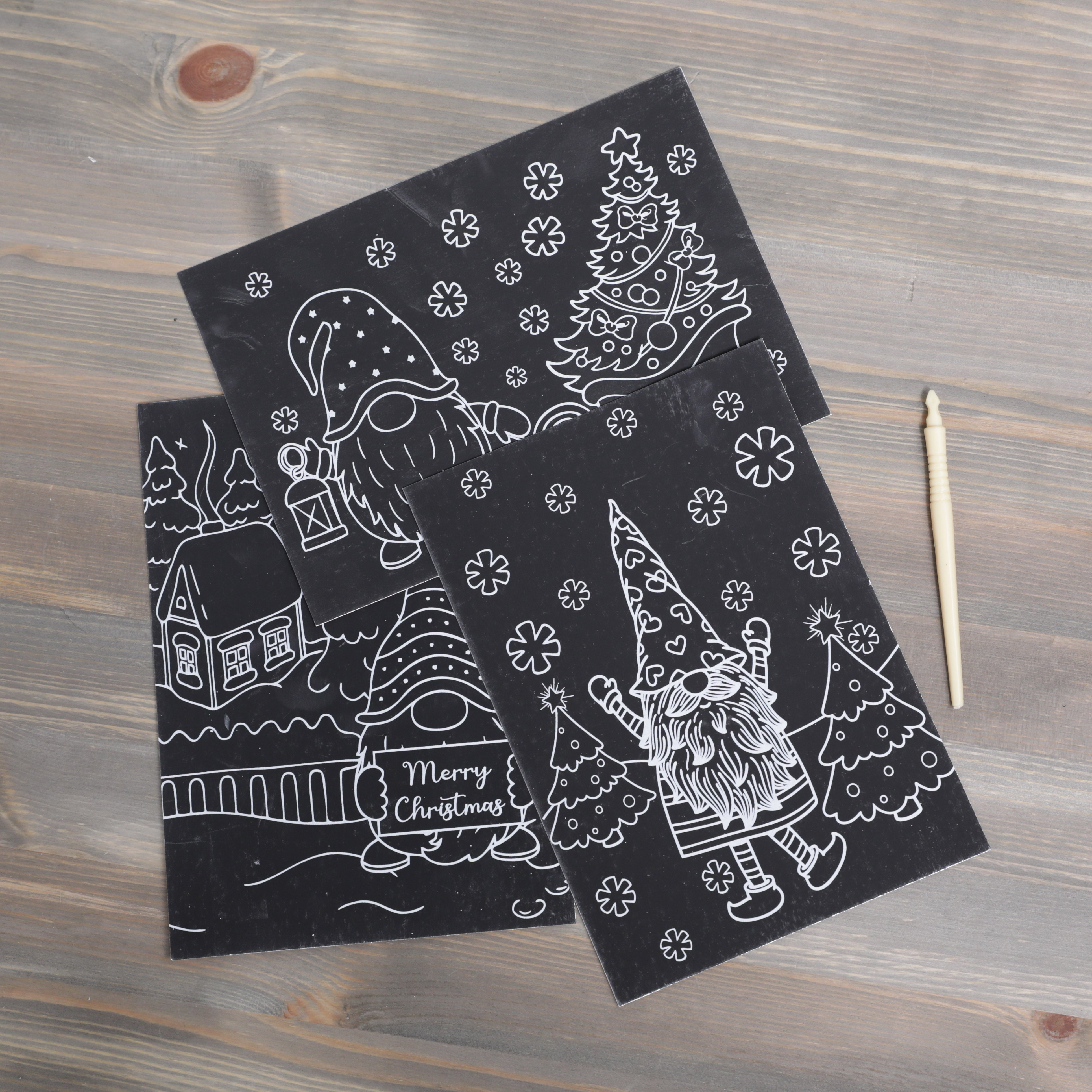 Crayola Gonk Scratch Art Festive Assortment A5 5pcs