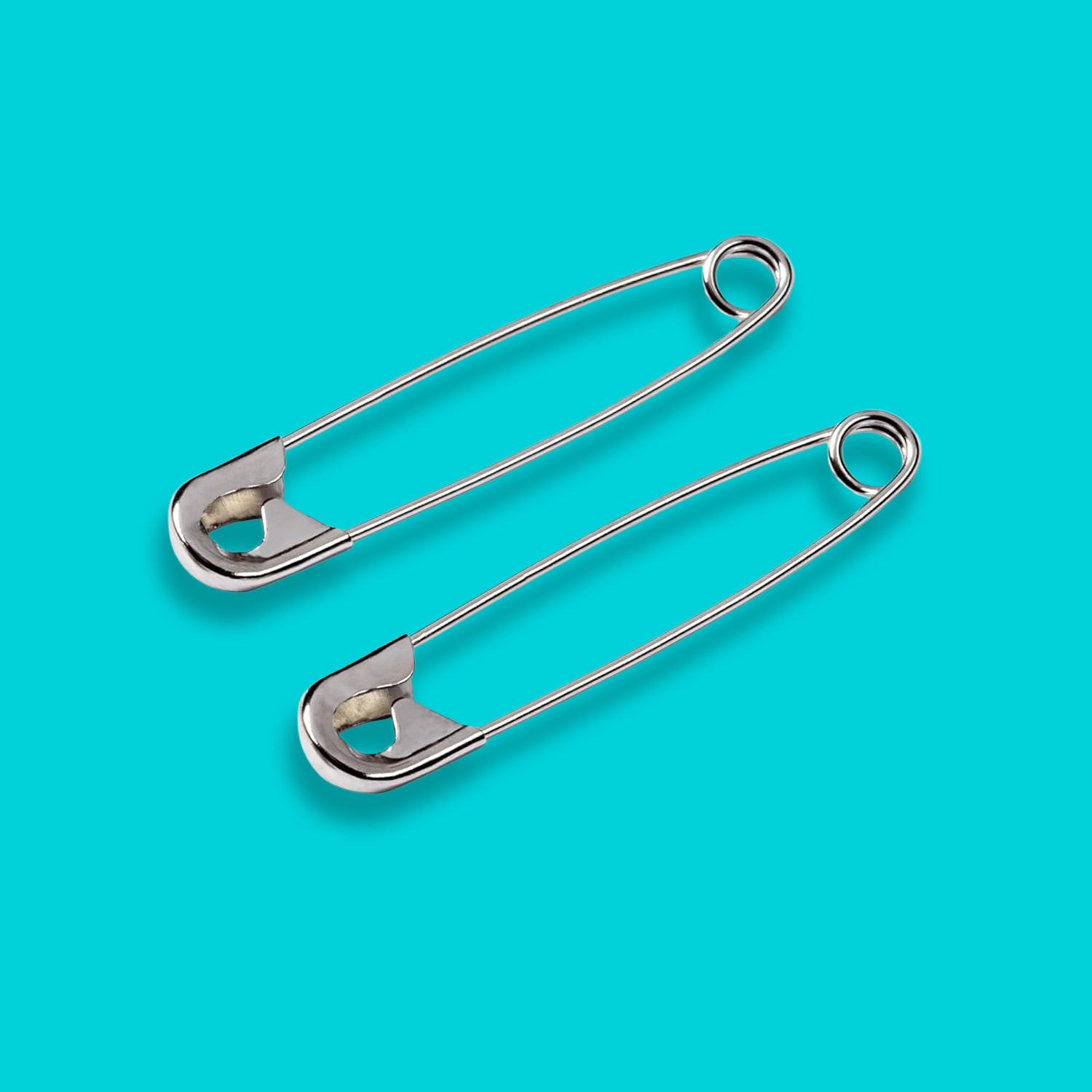 Korbond Silver Safety Pins 38mm 100/Pk