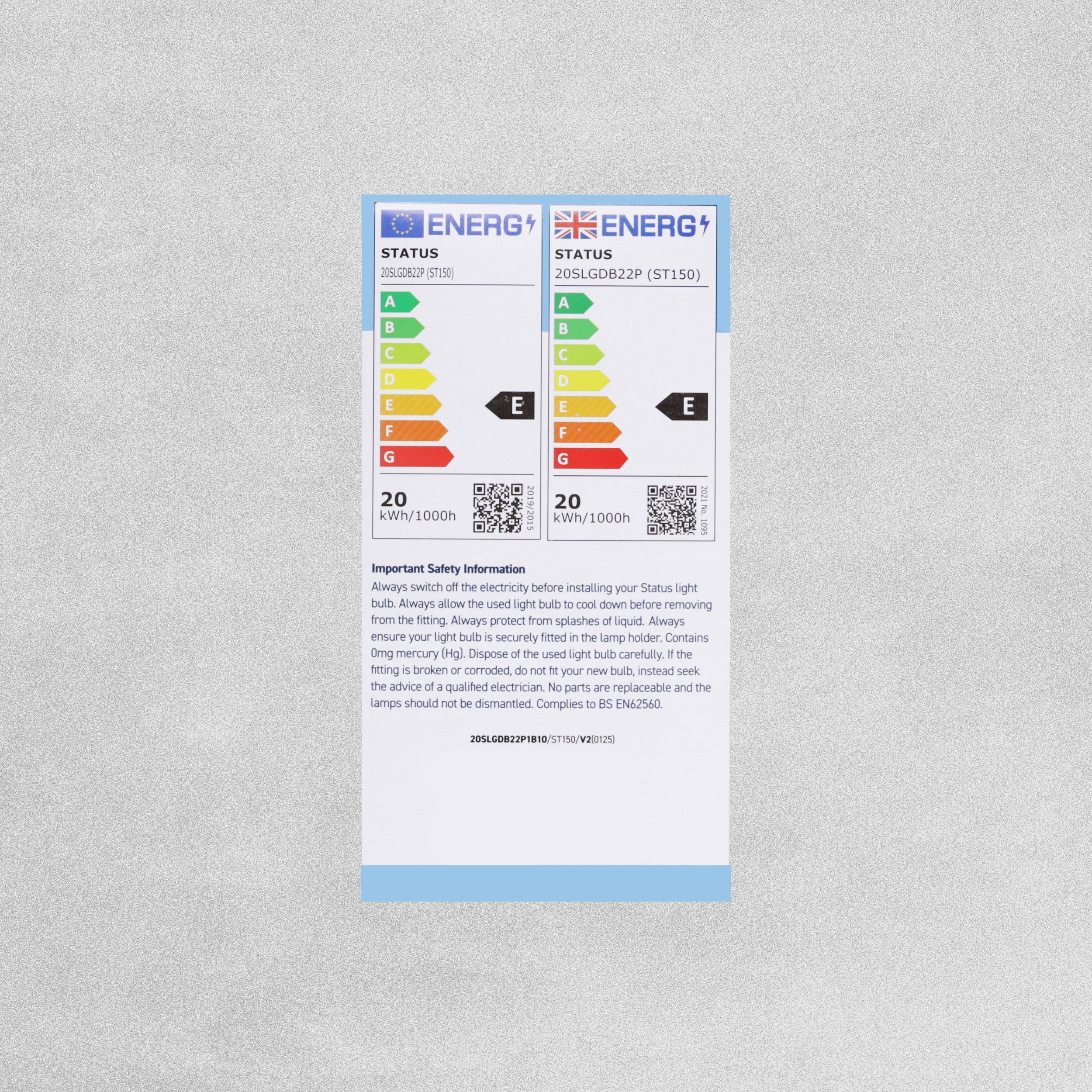 Status Classic Pearl 20w=150w Day Light Non Dimmable E27/ES 2500 Lumens