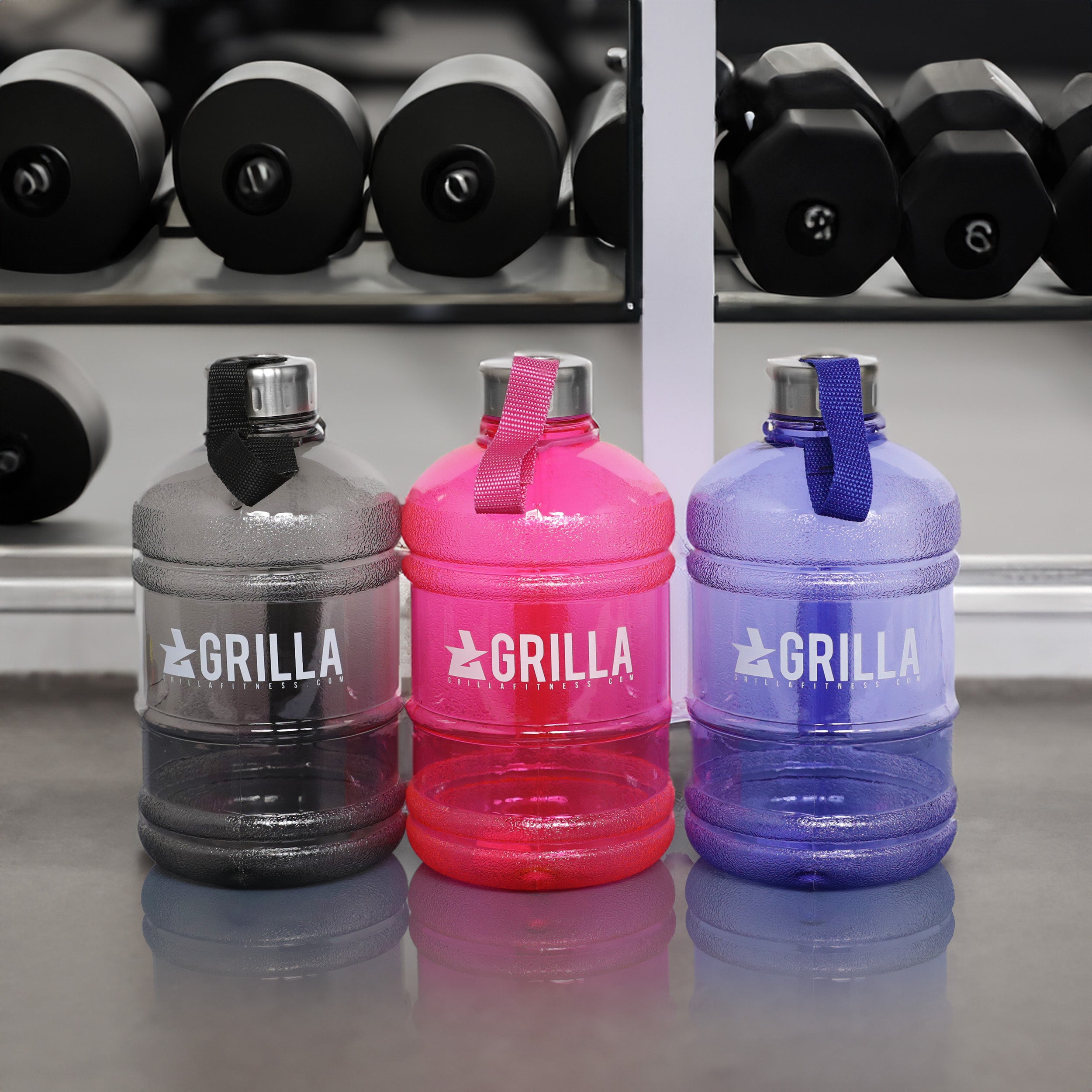Grilla Water Bottles 1.89L - Various Colours