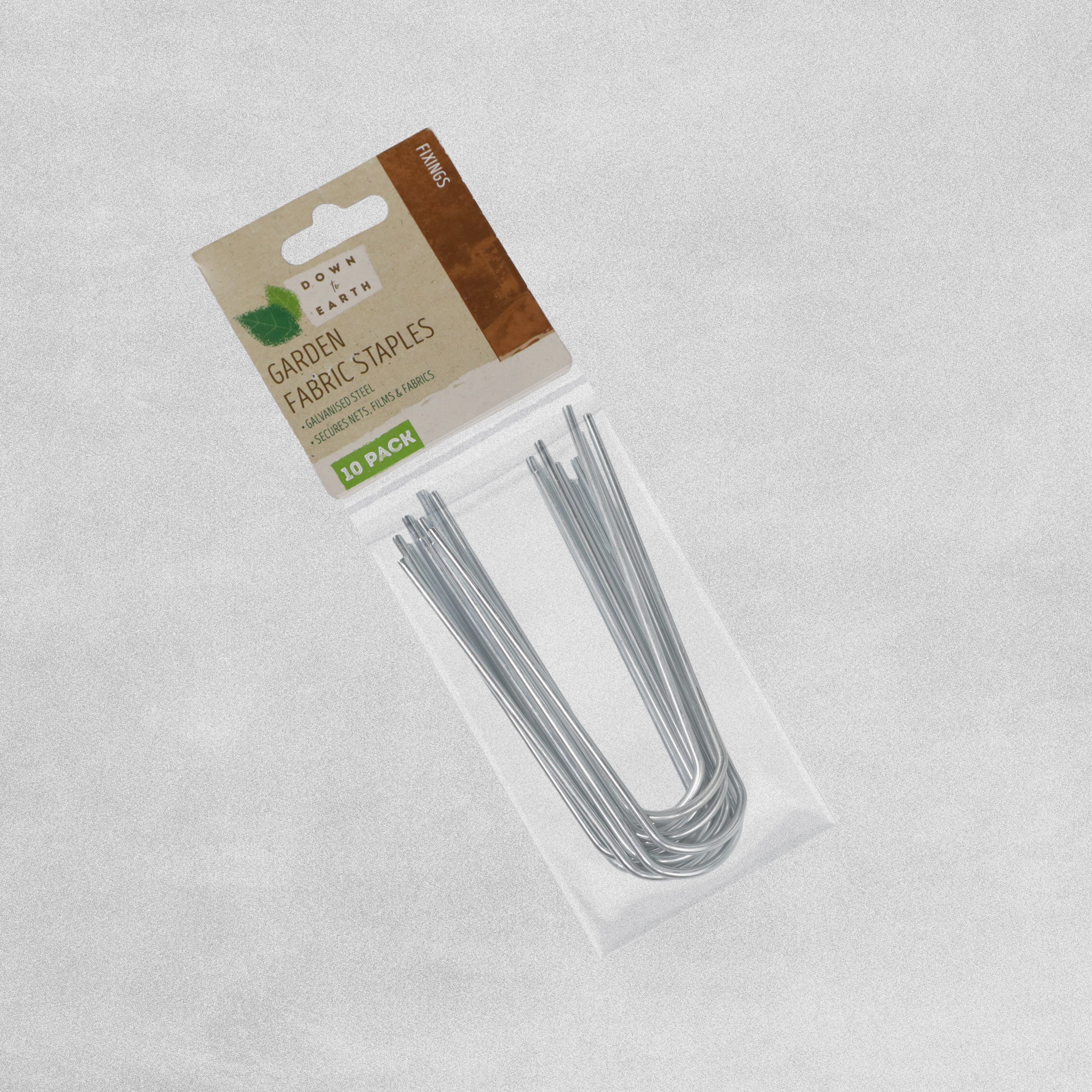 Down To Earth Garden Fabric Staples 10pcs