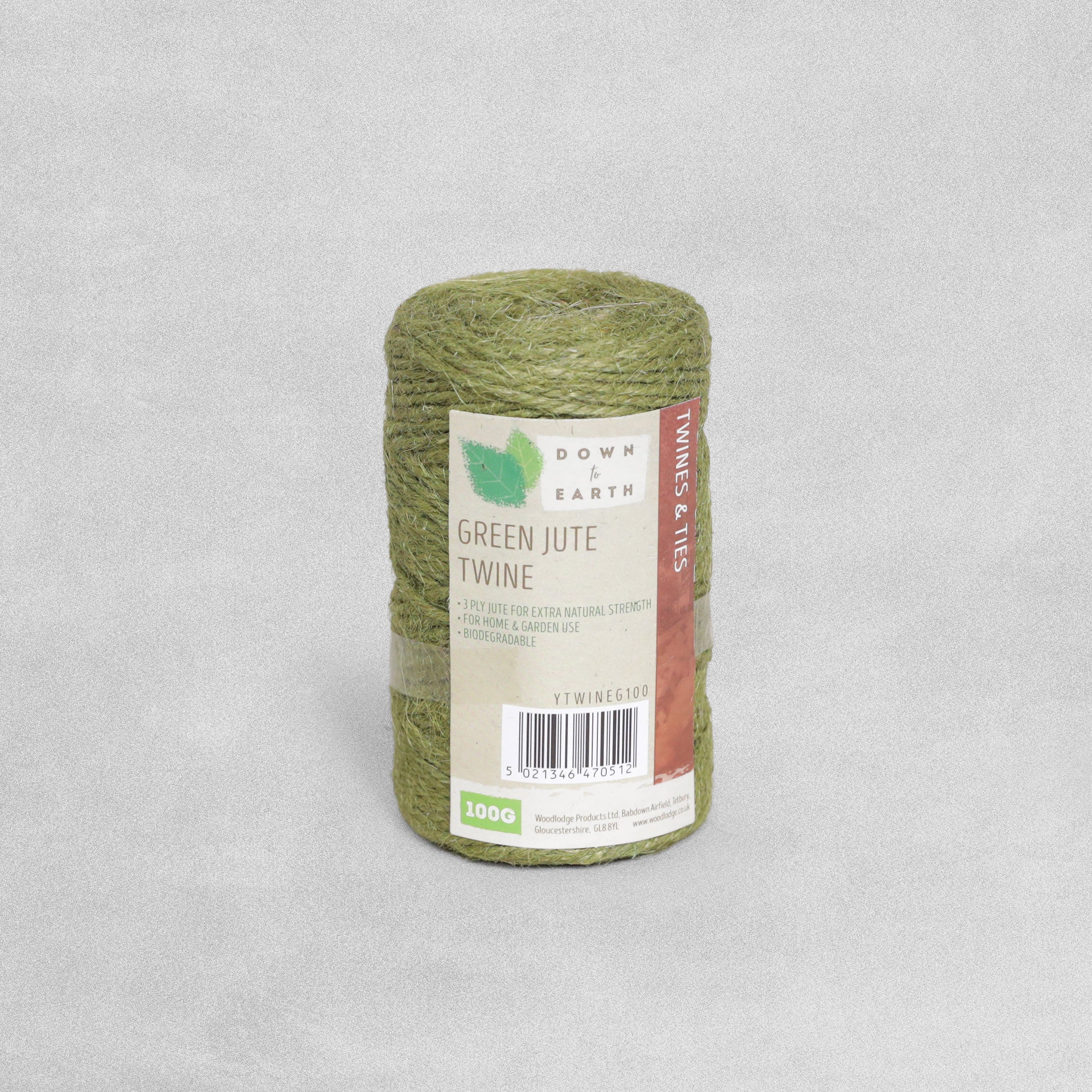 Down To Earth Green Jute Twine 100G