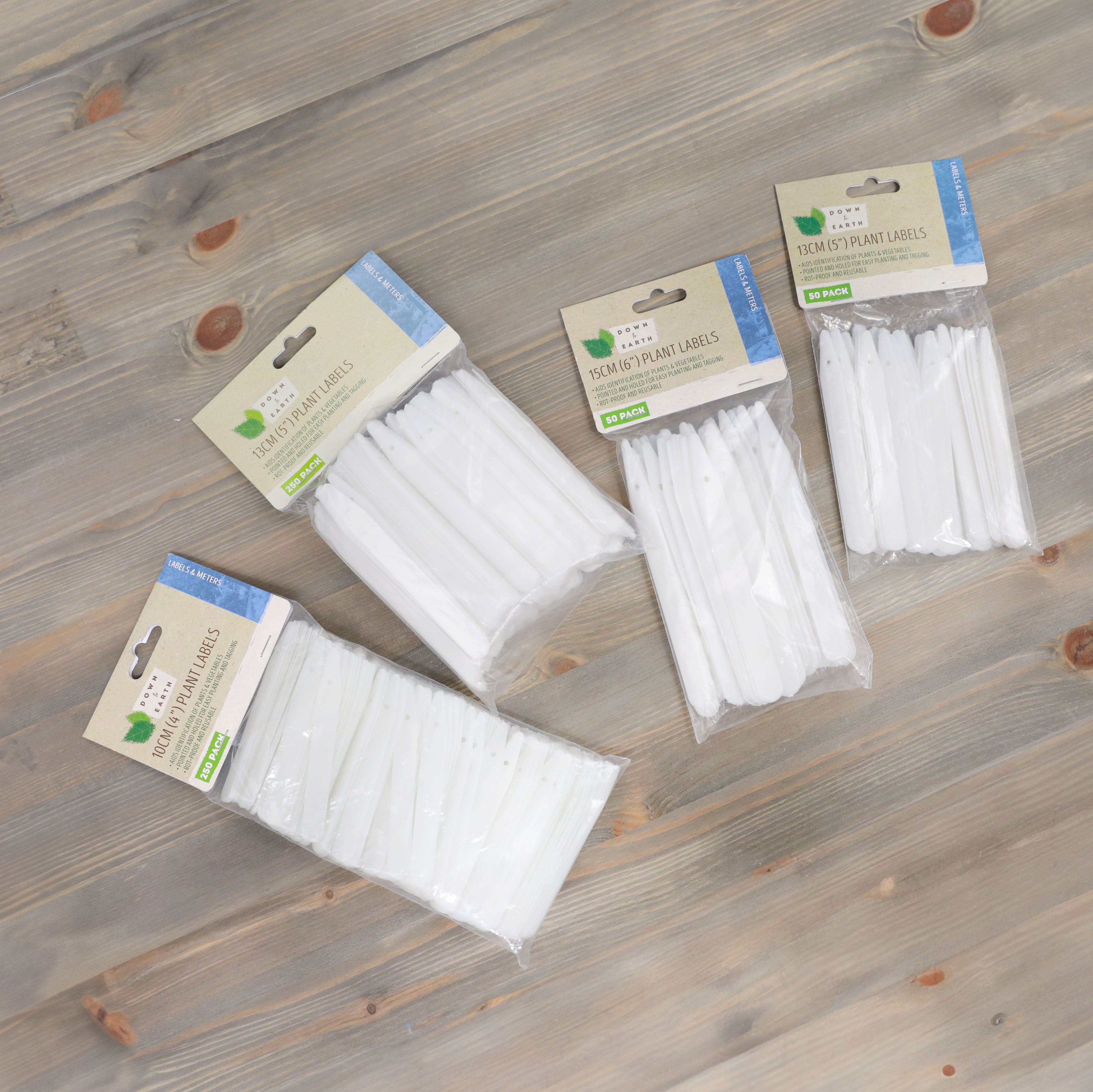 Down to Earth 13cm (5") Plant Labels Pack of 50