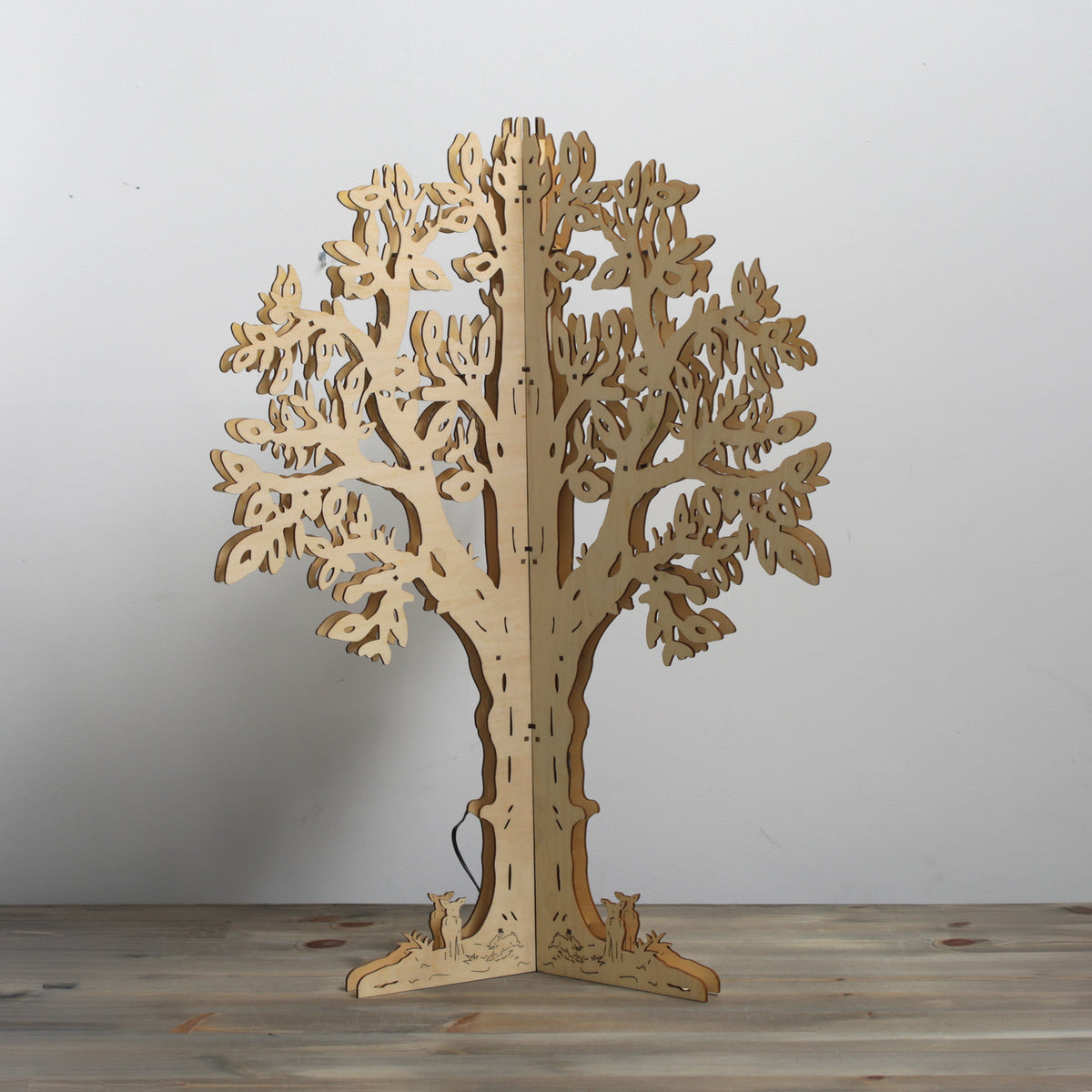 Konstsmide Indoor Wooden Illuminated Tree