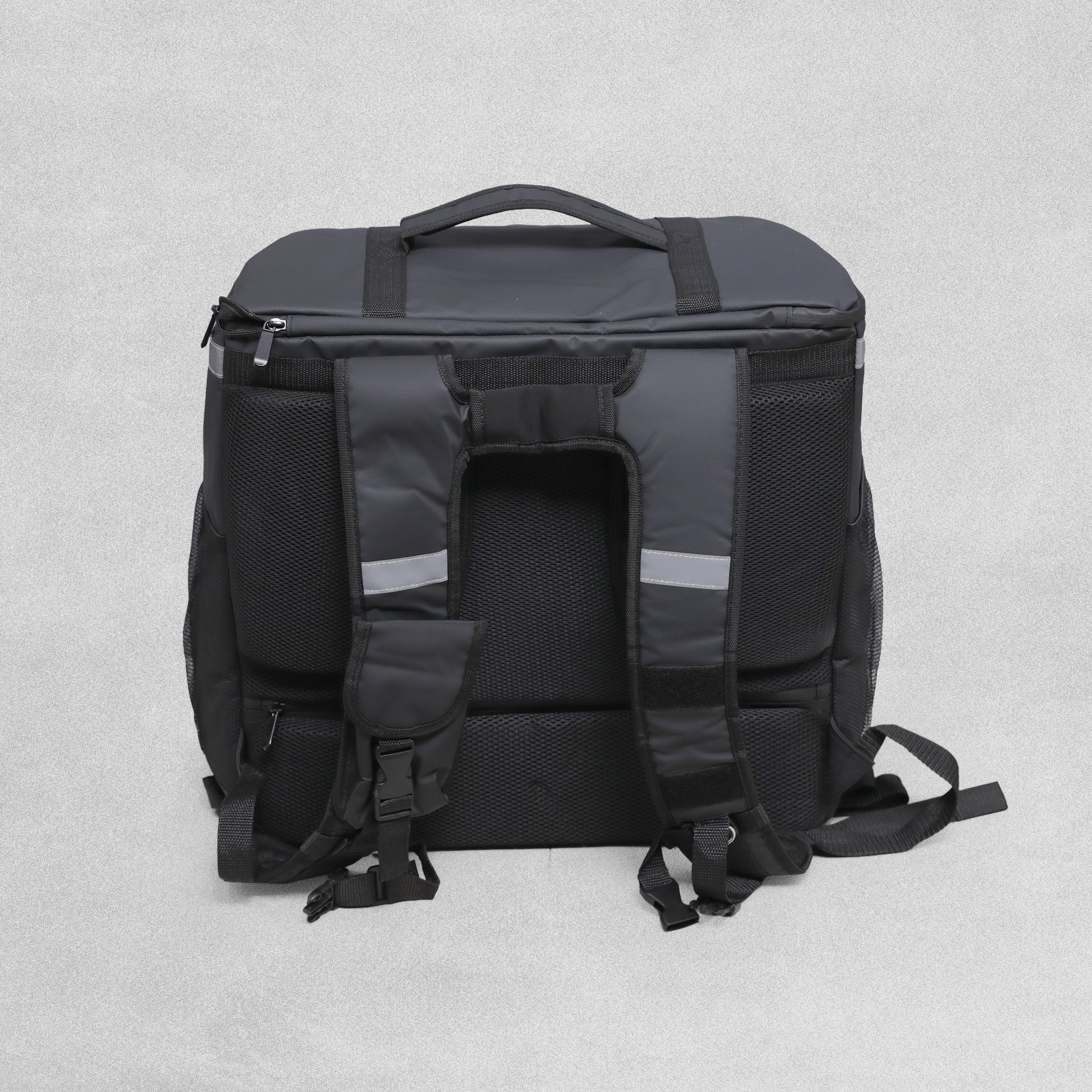 SpartanPac Black Food Delivery Bag - 47cm x 49cm x 28-40cm