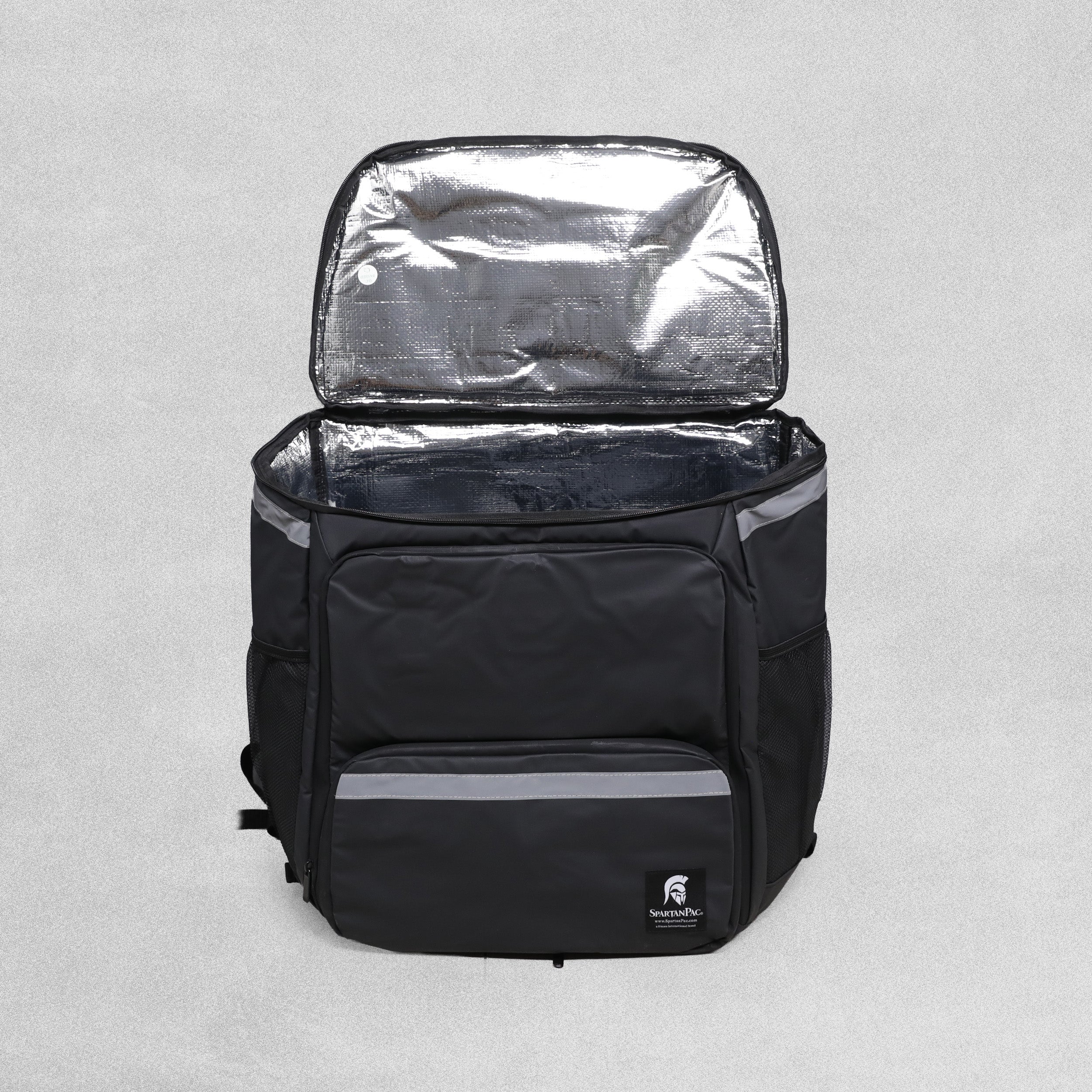 SpartanPac Black Food Delivery Bag - 47cm x 49cm x 28-40cm