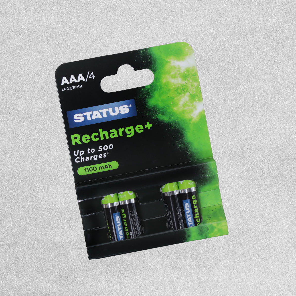 Status Recharge+ AAA Batteries 1100mAh - Pack of 4