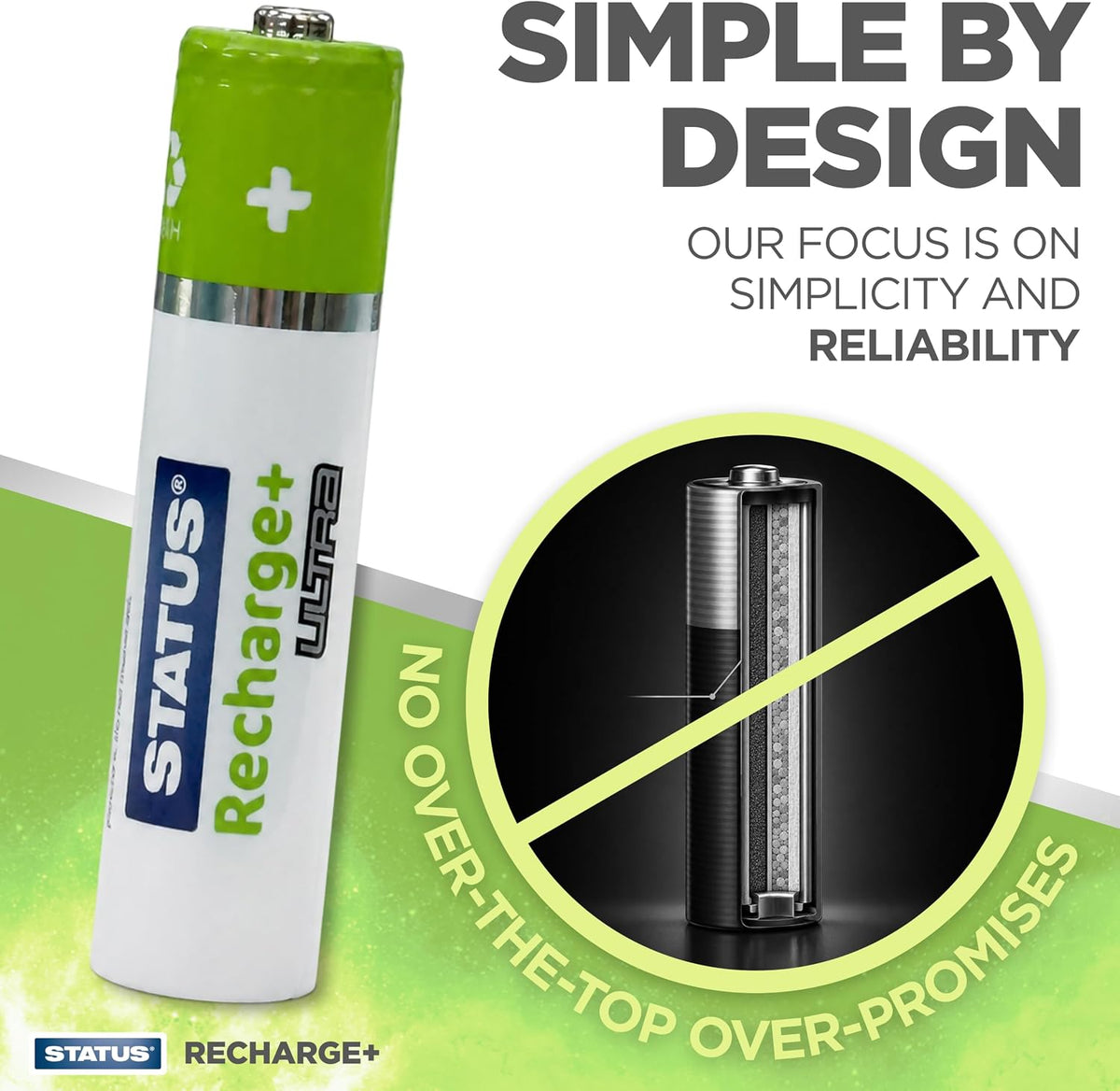 Status Recharge+ AA Batteries 2700mAh - Pack of 4