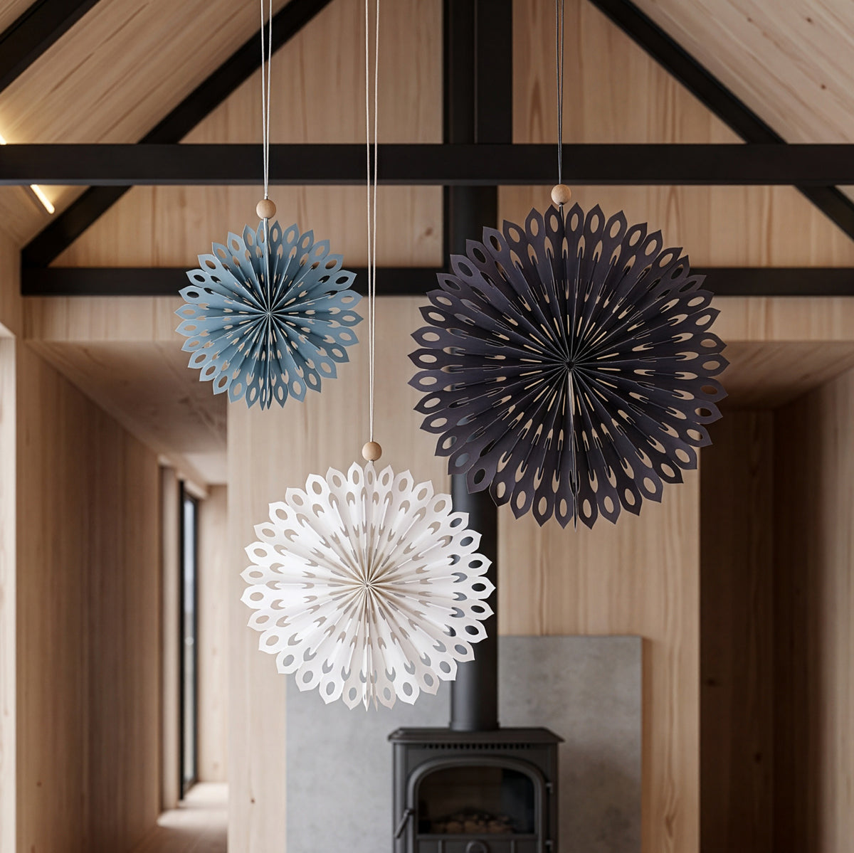 Talking Tables Paper Fan Decorations Pack of 3