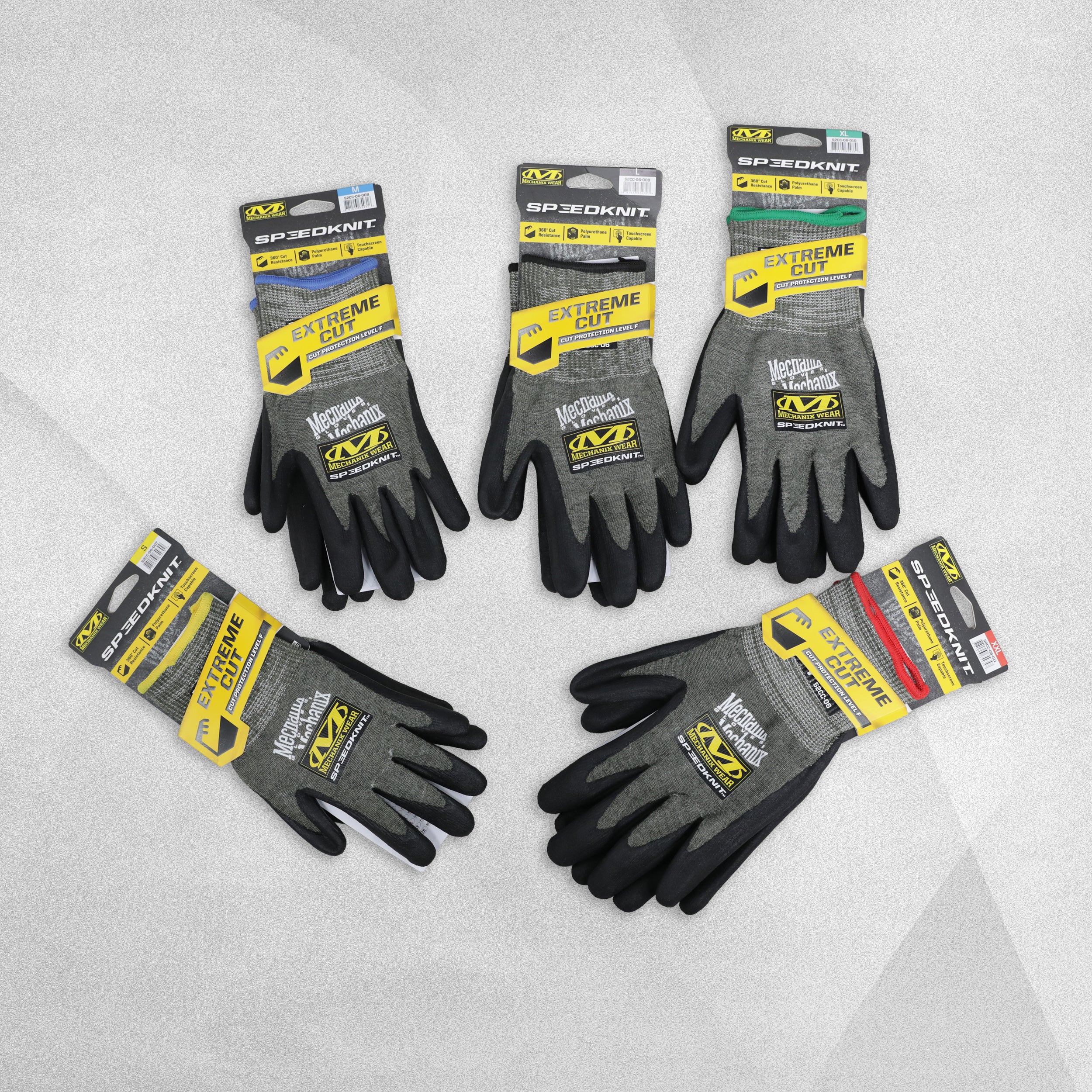 Mechanix Wear SpeedKnit Safety Work Glove - Extreme Cut Cut Resistant Level F - Touchscreen Capable