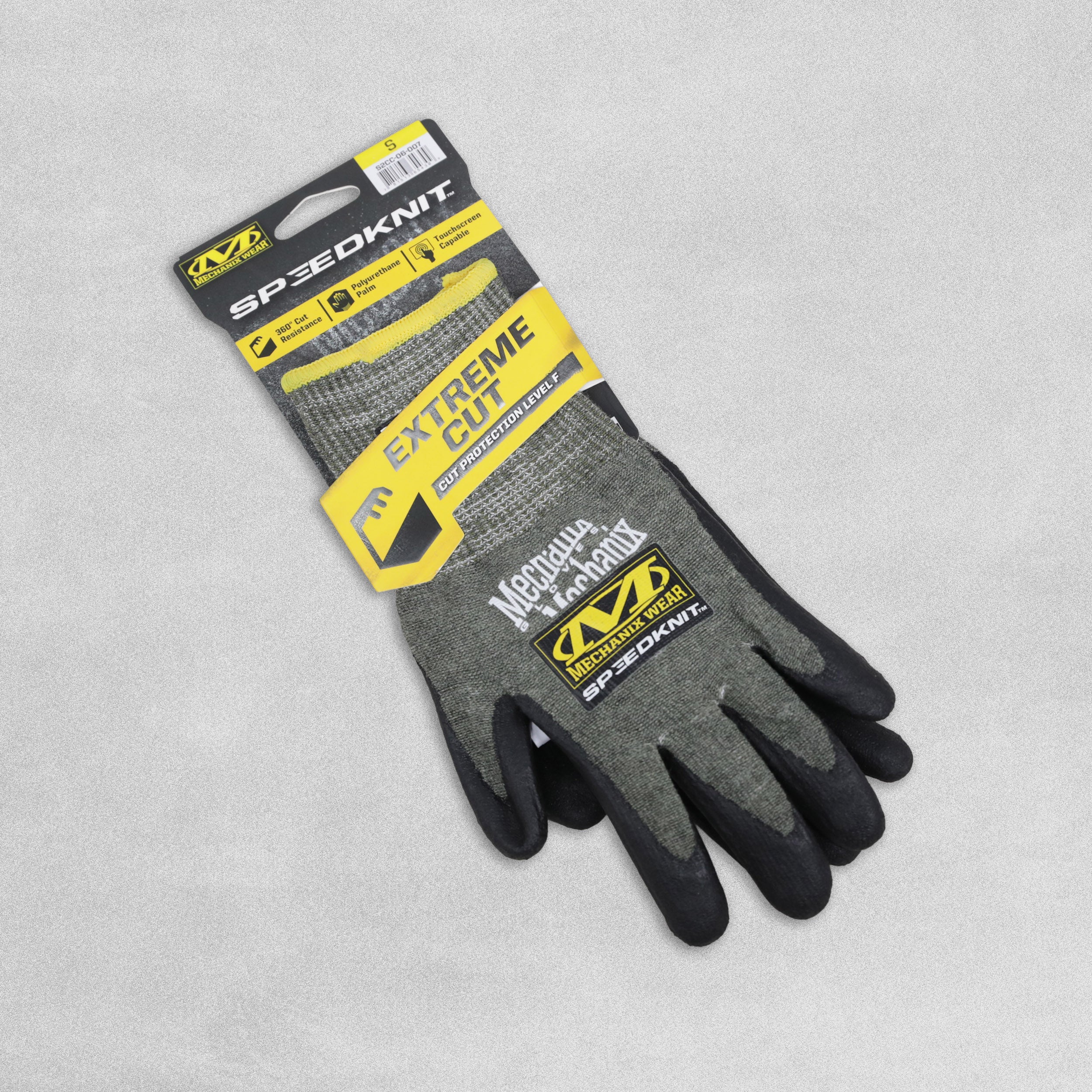 Mechanix Wear SpeedKnit Safety Work Glove - Extreme Cut Cut Resistant Level F - Touchscreen Capable