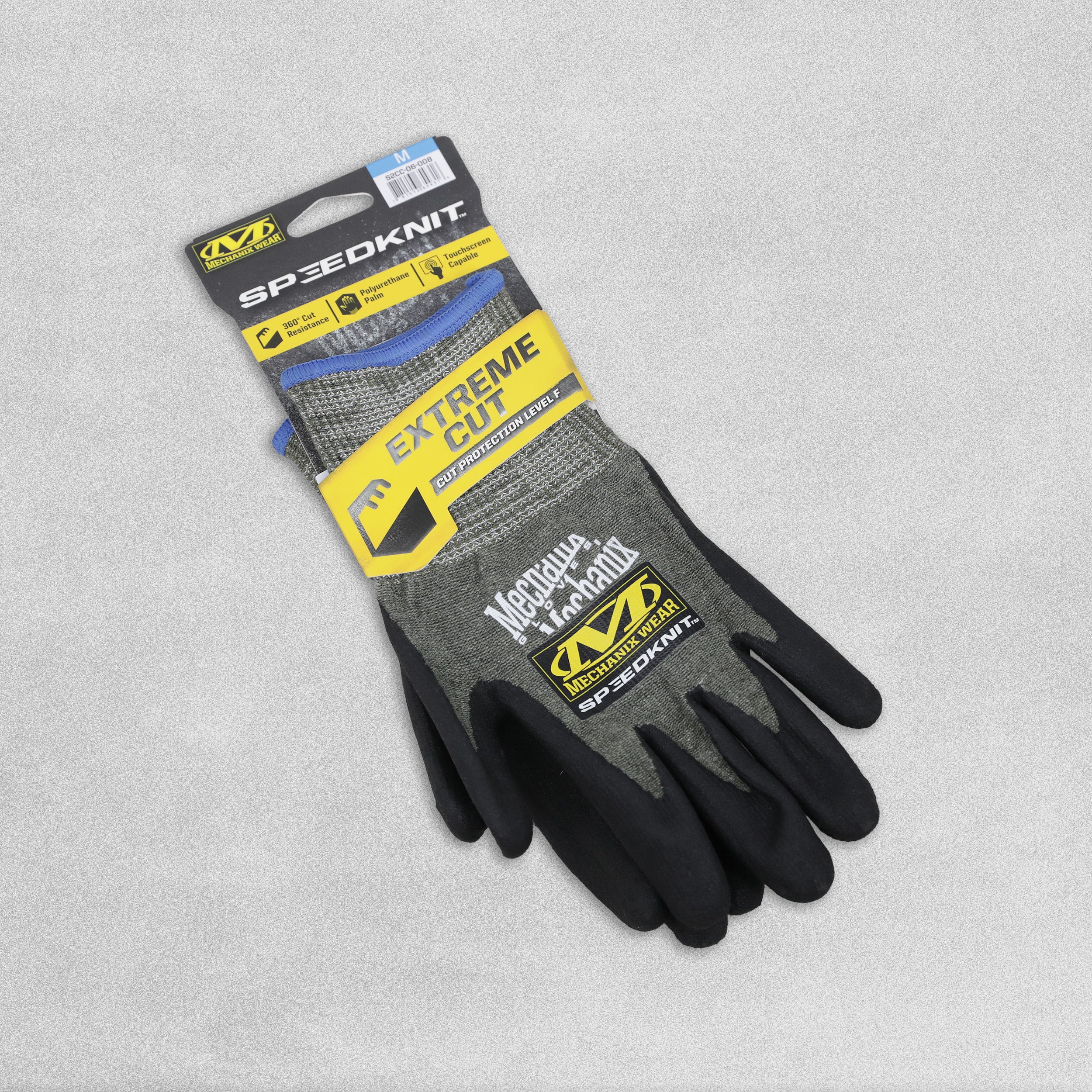 Mechanix Wear SpeedKnit Safety Work Glove - Extreme Cut Cut Resistant Level F - Touchscreen Capable