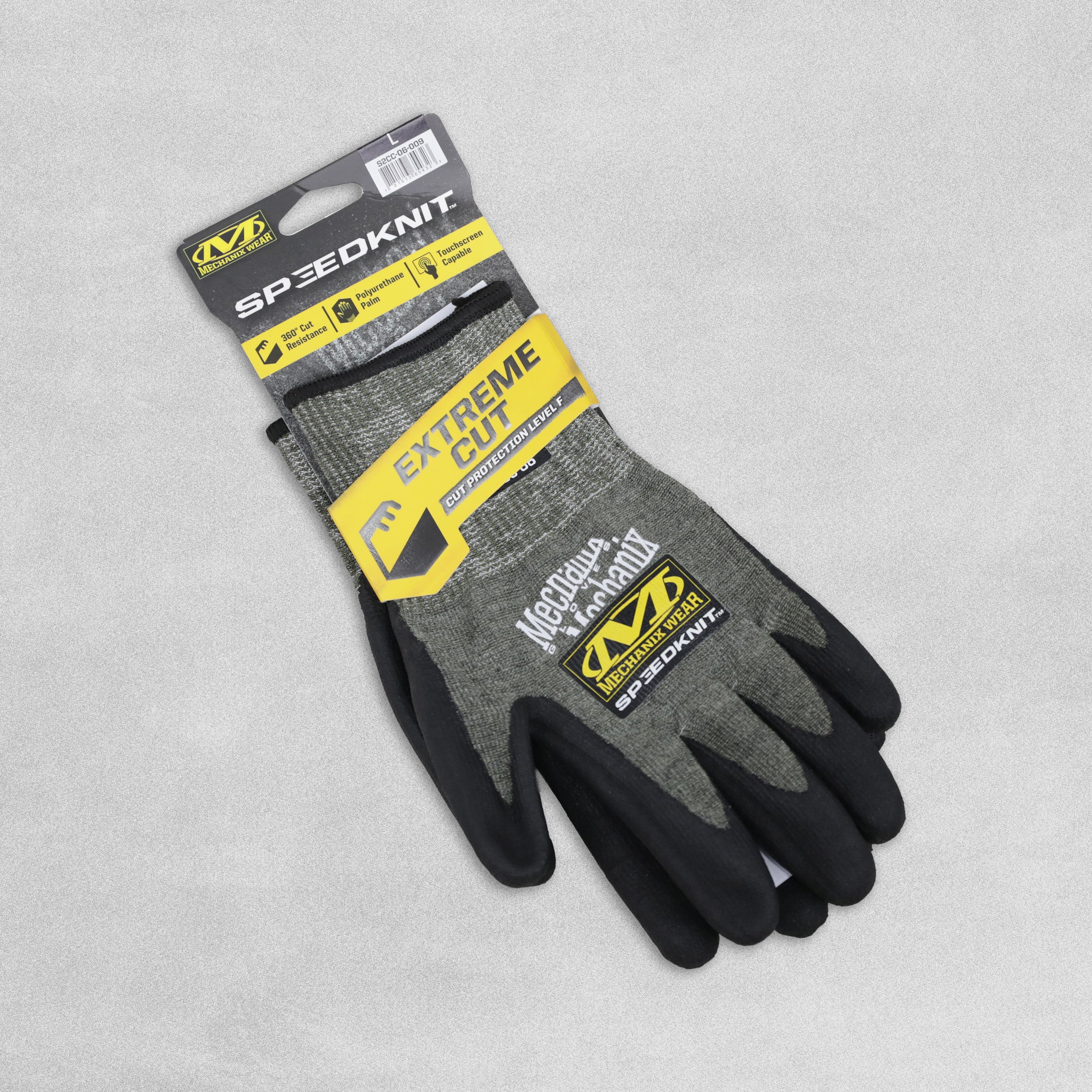 Mechanix Wear SpeedKnit Safety Work Glove - Extreme Cut Cut Resistant Level F - Touchscreen Capable