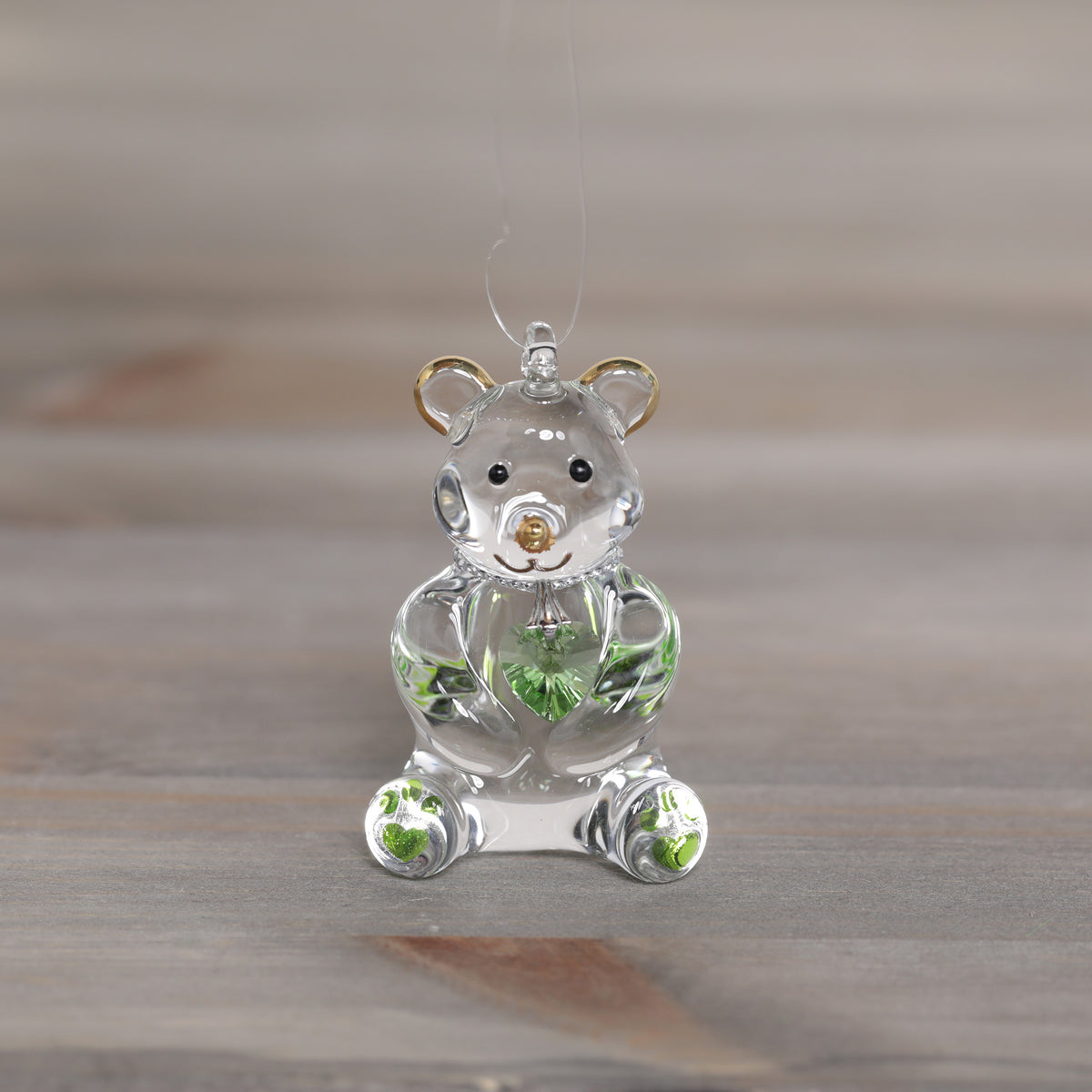 Wild Things Happy Little Bear Glass Decorations