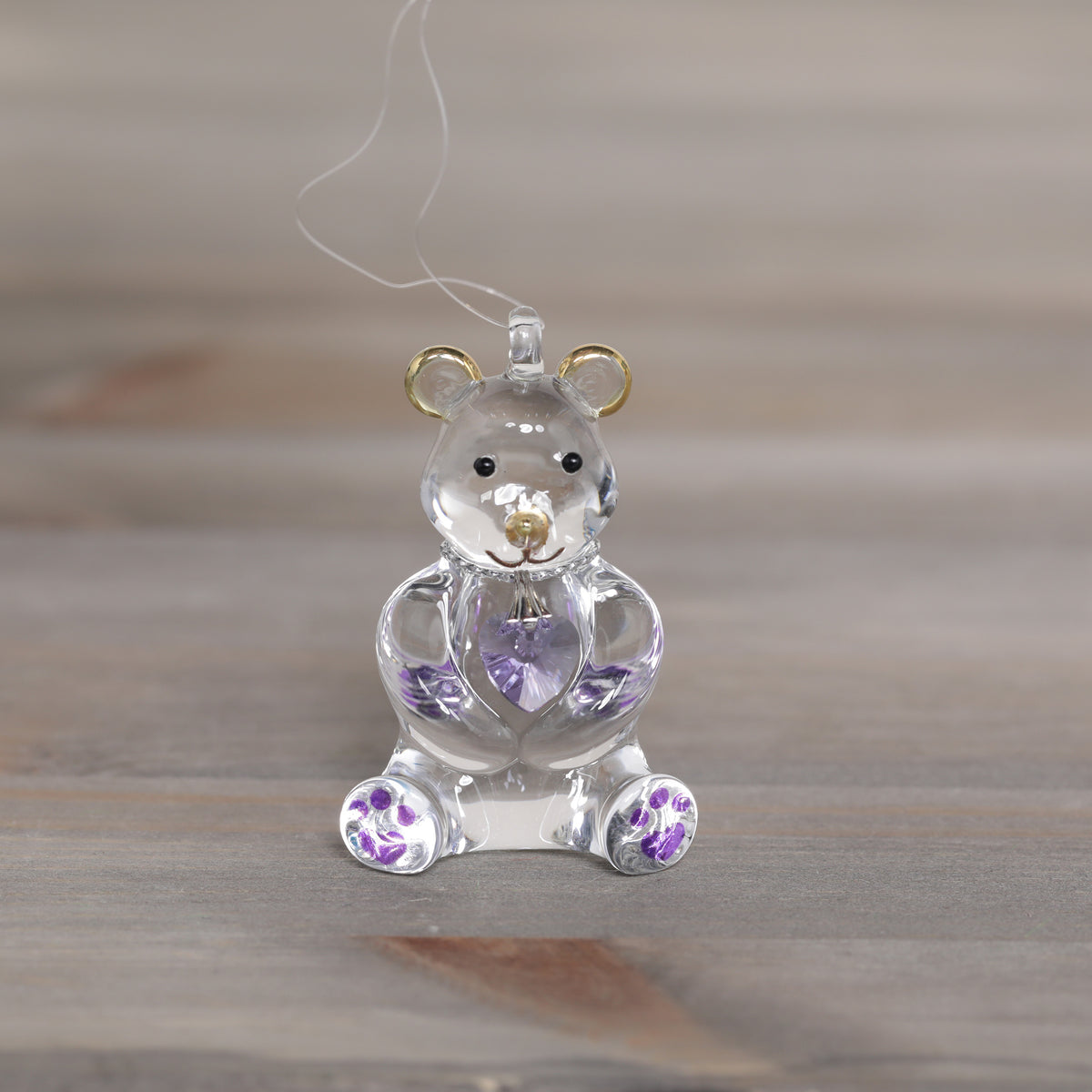 Wild Things Happy Little Bear Glass Decorations
