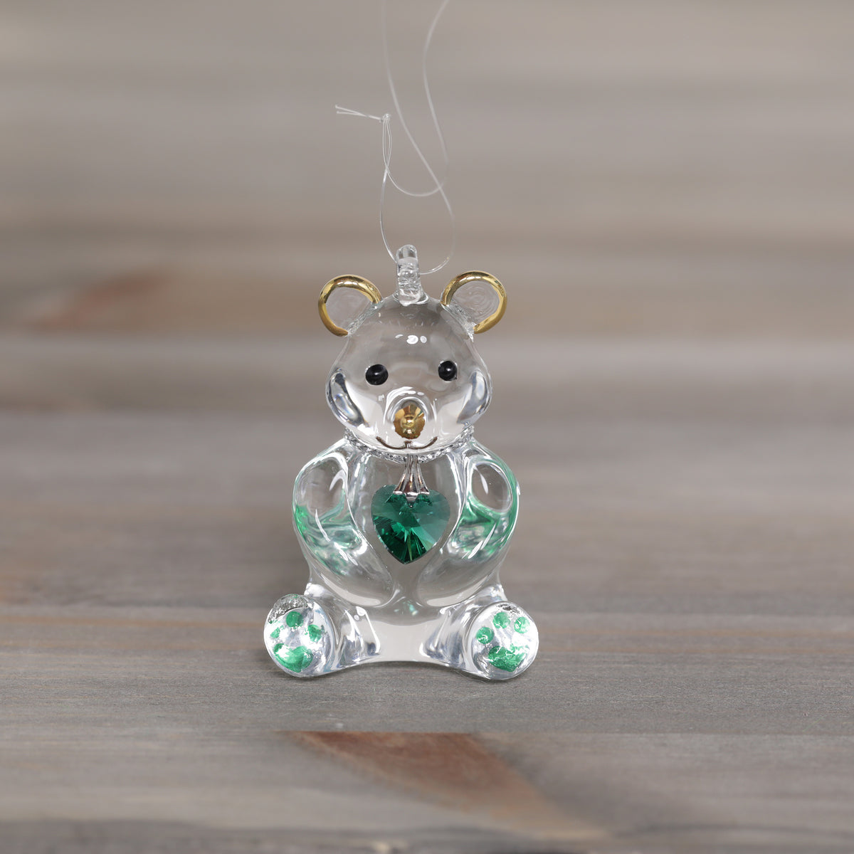 Wild Things Happy Little Bear Glass Decorations
