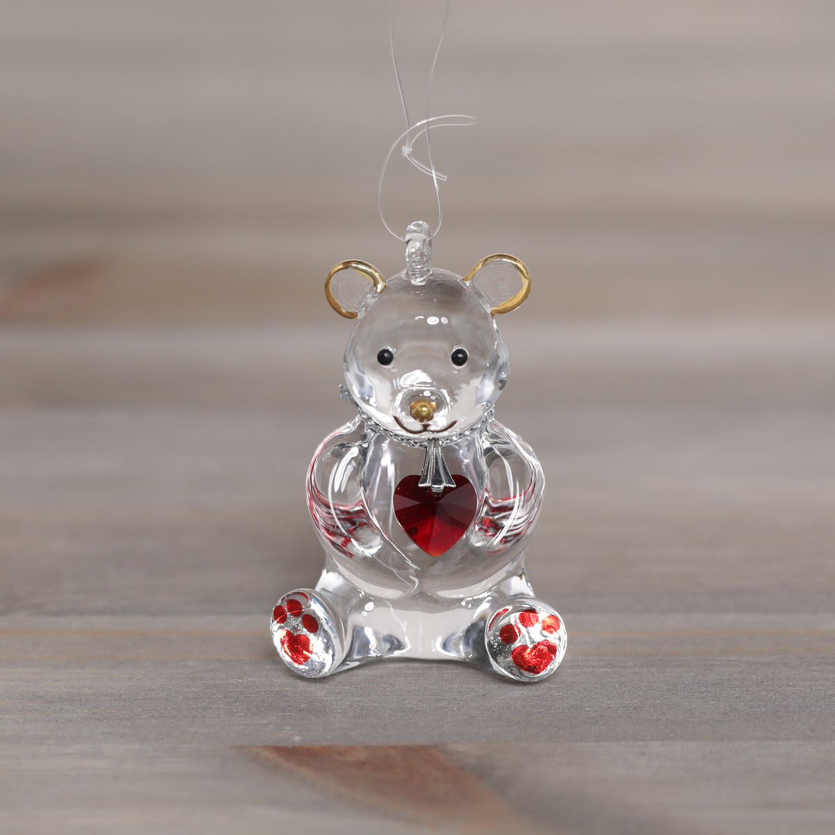Wild Things Happy Little Bear Glass Decorations