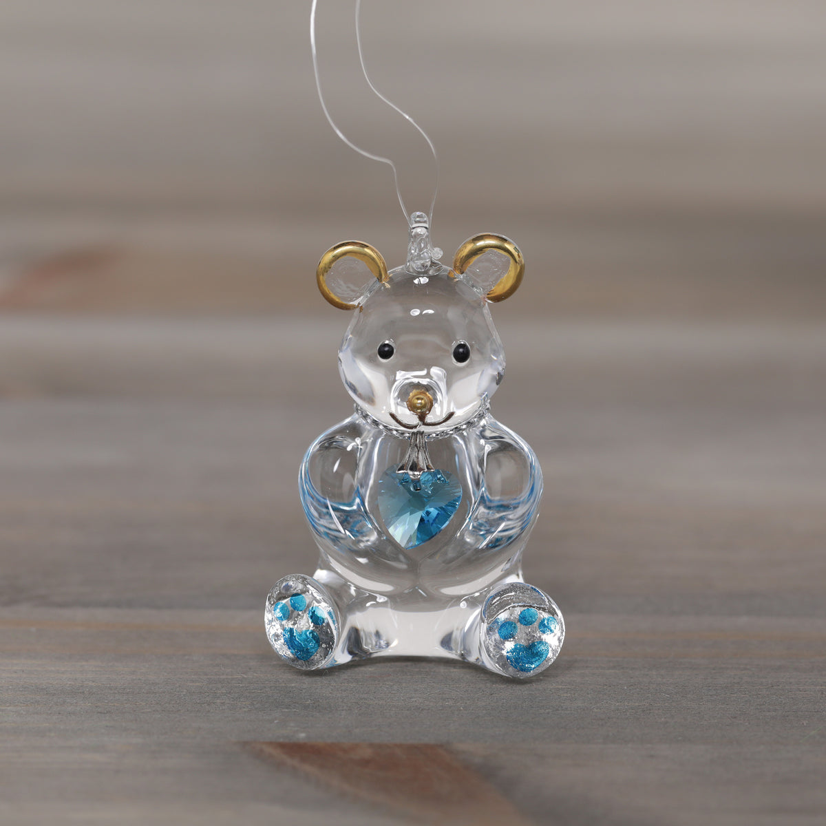 Wild Things Happy Little Bear Glass Decorations